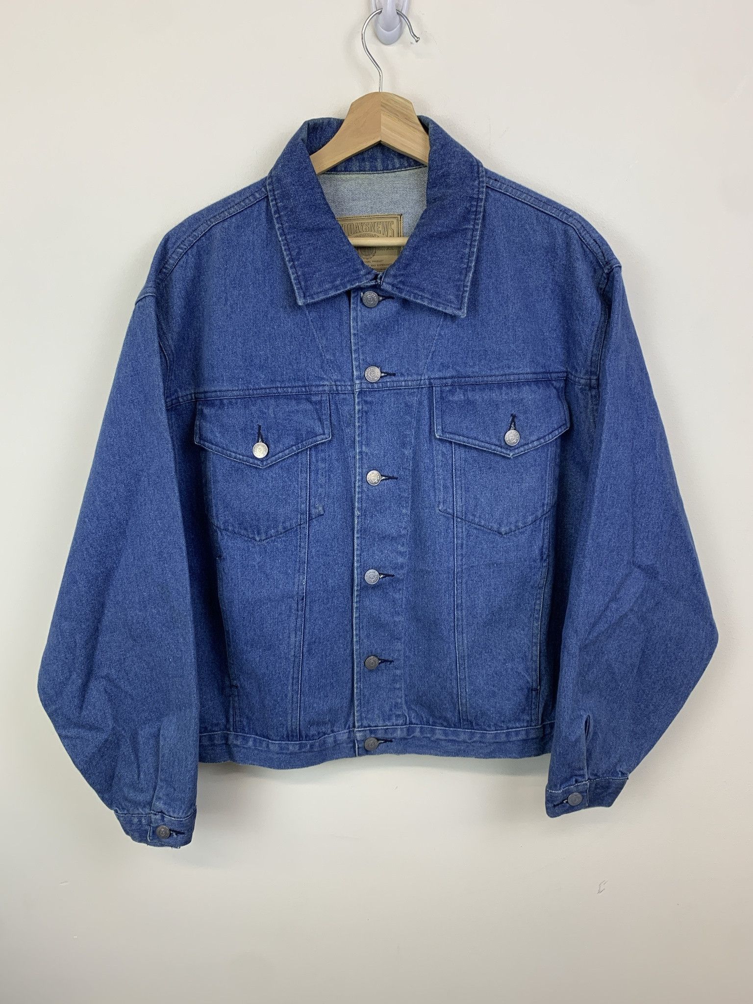 Levi's Vintage 90s Today's News Denim Jakcet Size L Size US L / EU 52-54 / 3 - 1 Thumbnail