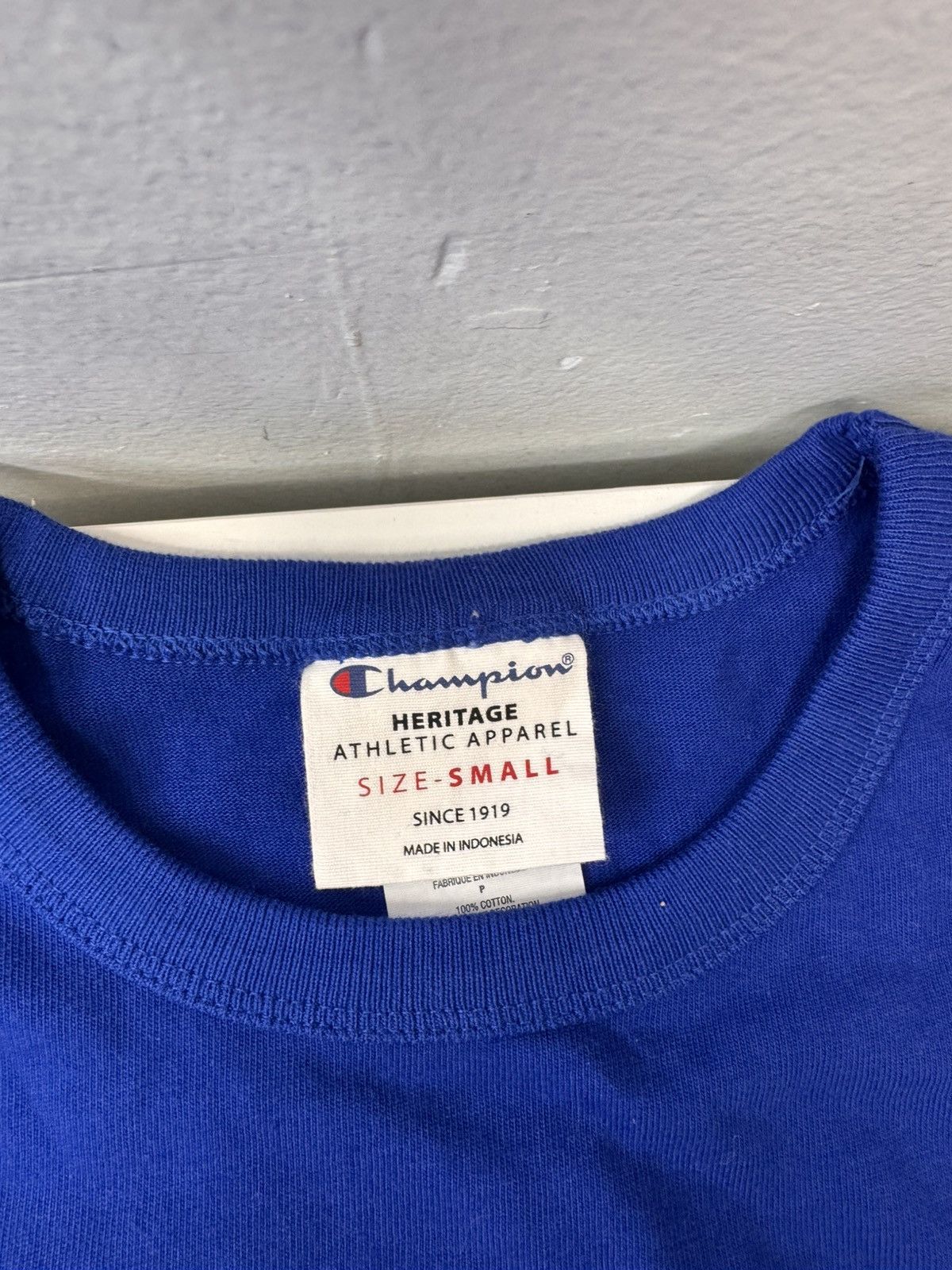 Champion Vintage Champion Logo Blue Running Man Retro Heritage Tee Size US S / EU 44-46 / 1 - 3 Thumbnail