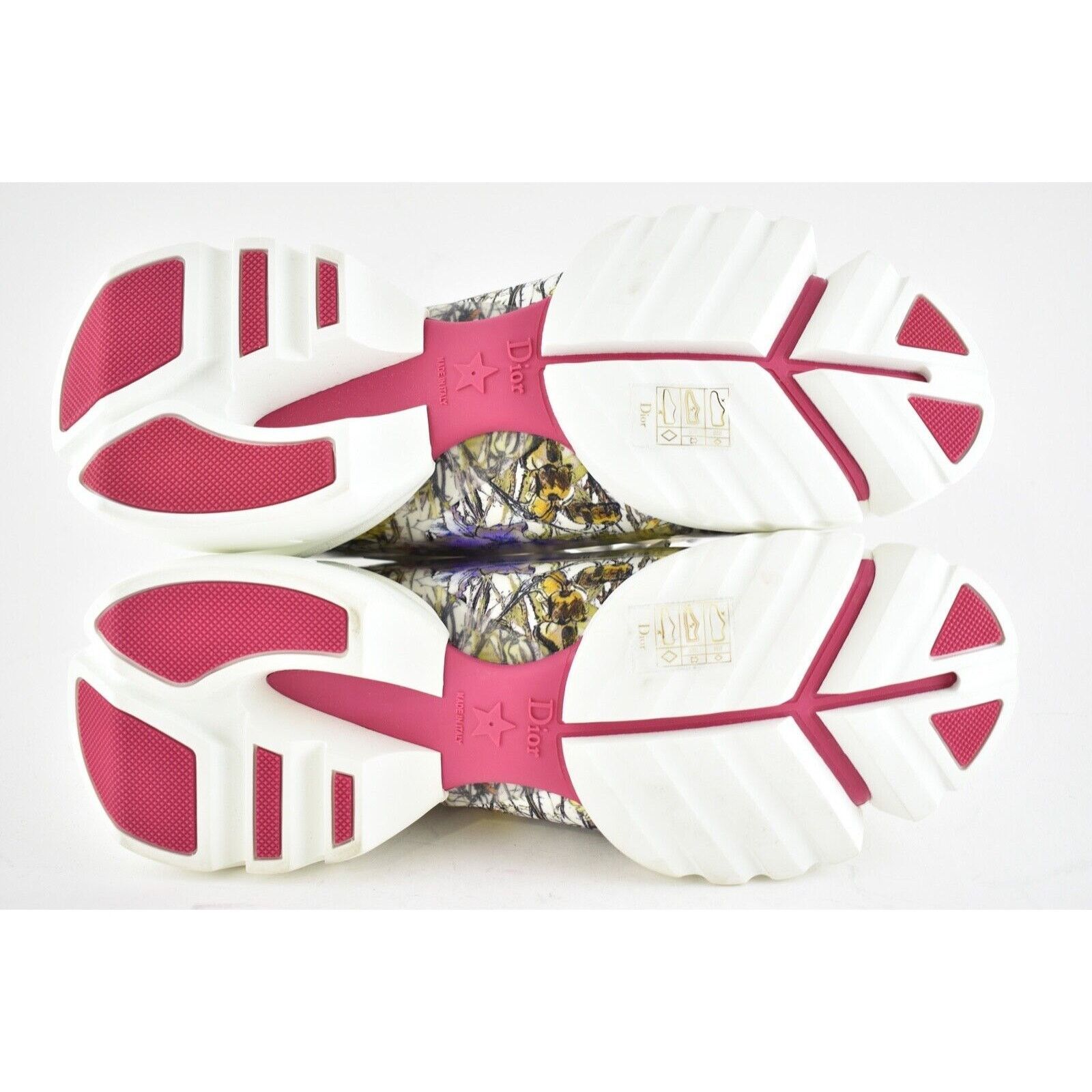 Dior D Connect Mille Fleurs Lace Up Flat Trainer Sneaker 39.5 Size US 9.5 / IT 39.5 - 12 Thumbnail