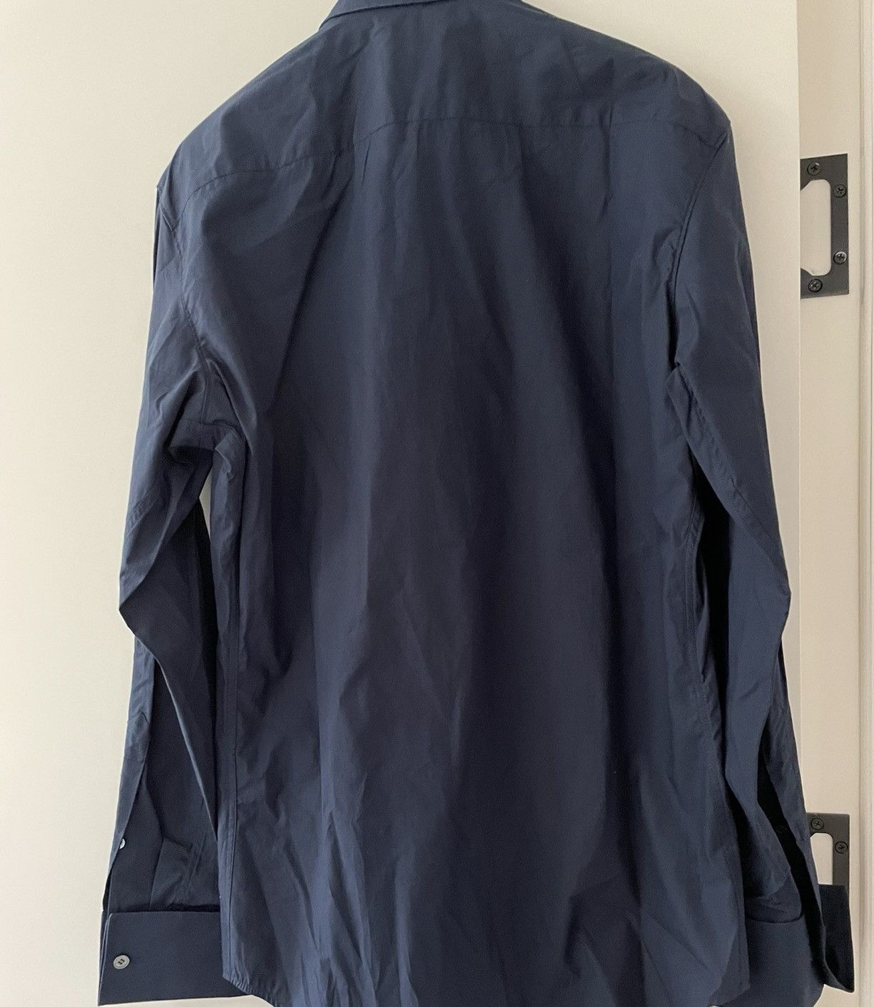 Raf Simons Raf Simons 2013 Fall Navy Red Colour Block Shirt Size US S / EU 44-46 / 1 - 6 Thumbnail