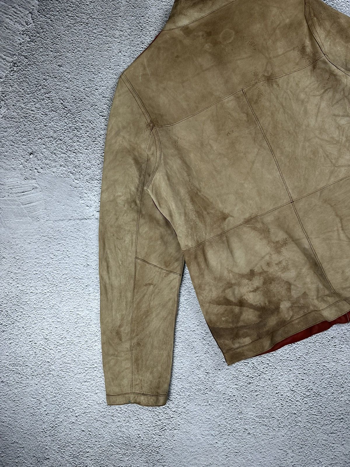Genuine Leather Double-Sided Leather Jacket Diesel Style Reversible Faded Size M / US 6-8 / IT 42-44 - 11 Thumbnail