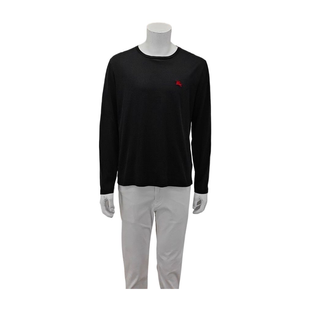 Burberry Burberry Red Knight Logo Cotton Sweater L Size US L / EU 52-54 / 3 - 1 Thumbnail