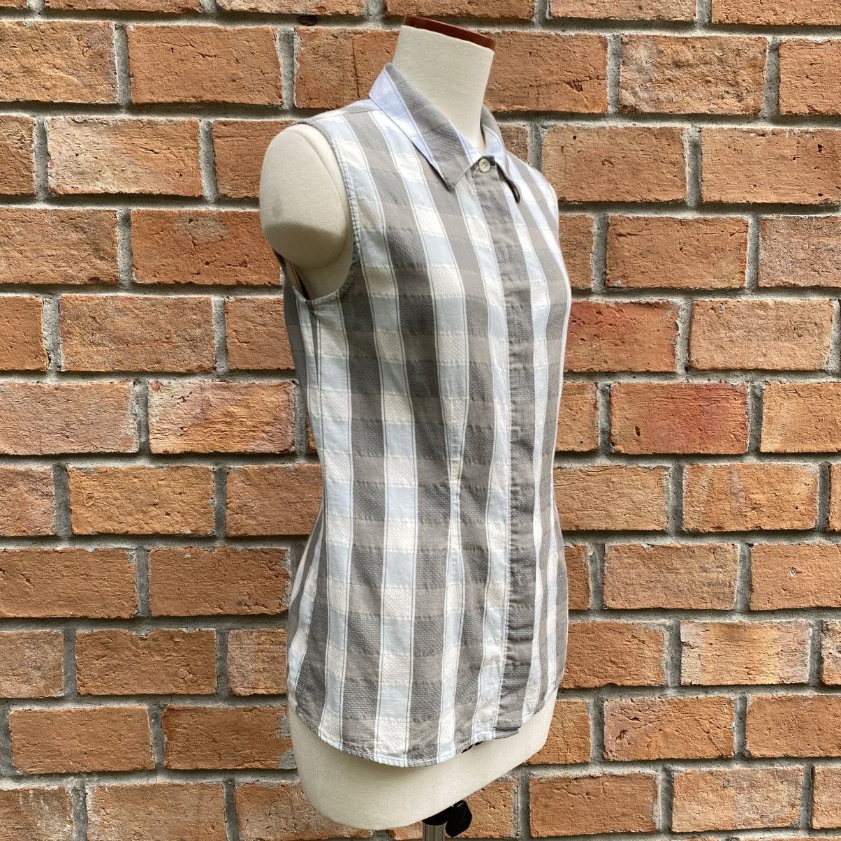 Armani ARMANI JEANS Sleeveless Check Shirt Size M / US 6-8 / IT 42-44 - 17 Thumbnail