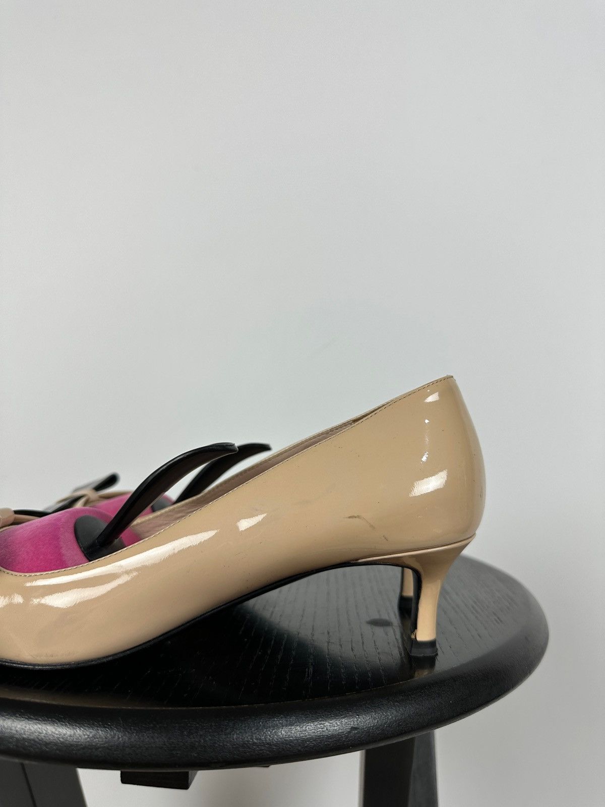 Miu Miu Miu Miu Patent Leather Bow Kitten Heels Size US 6 / IT 36 - 15 Thumbnail