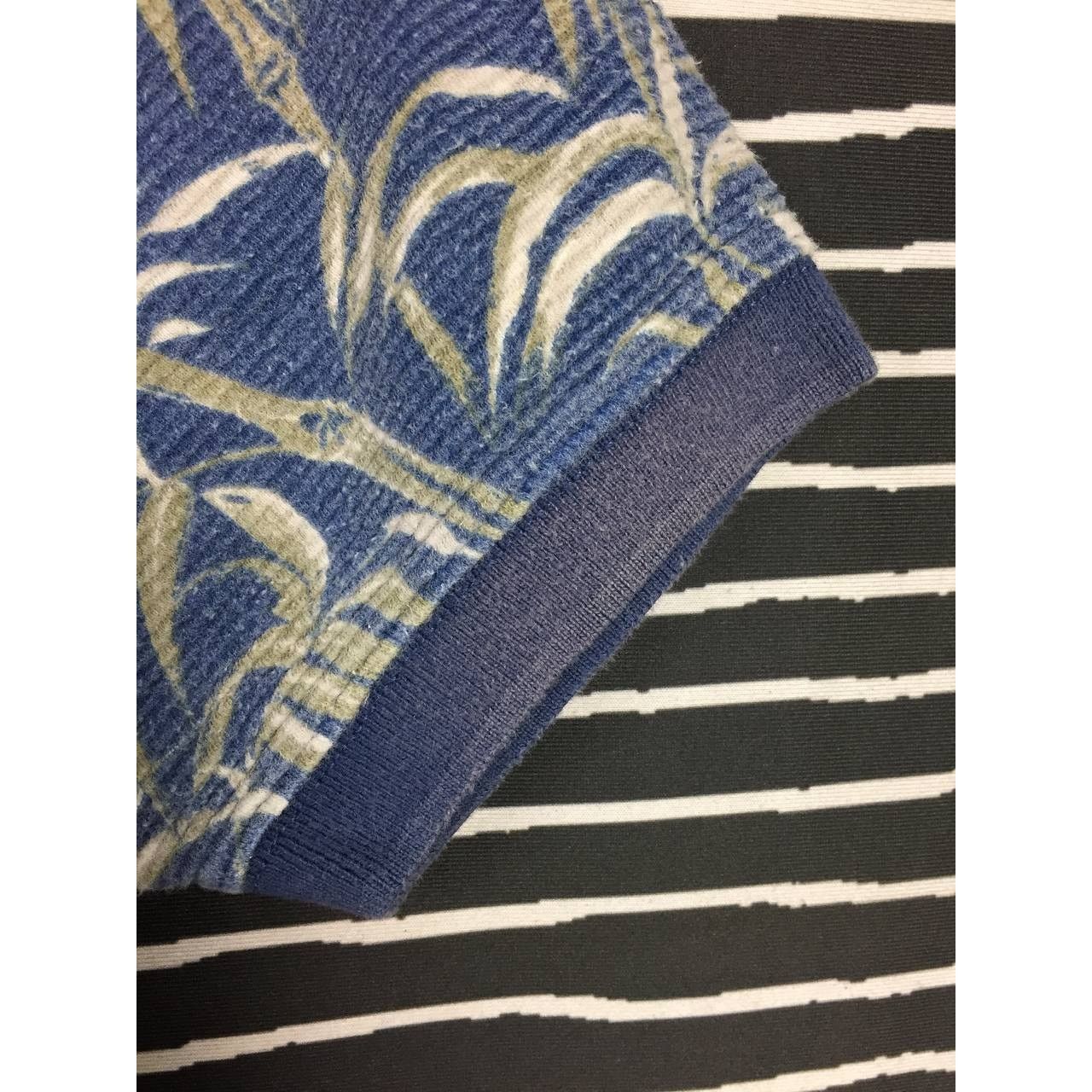 Ocean Pacific × Vintage Vtg 90s OP Ocean Pacific Bamboo Leaves AOP Polo Tee Size US M / EU 48-50 / 2 - 6 Thumbnail