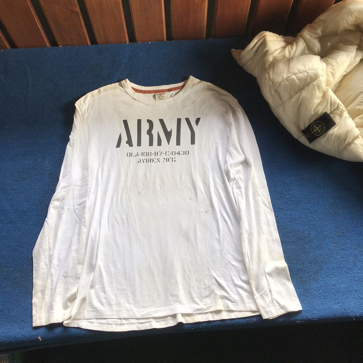 Avirex avirex Mfg army military Long Sleeves Tee tshirt sweater Size US XL / EU 56 / 4 - 17 Thumbnail