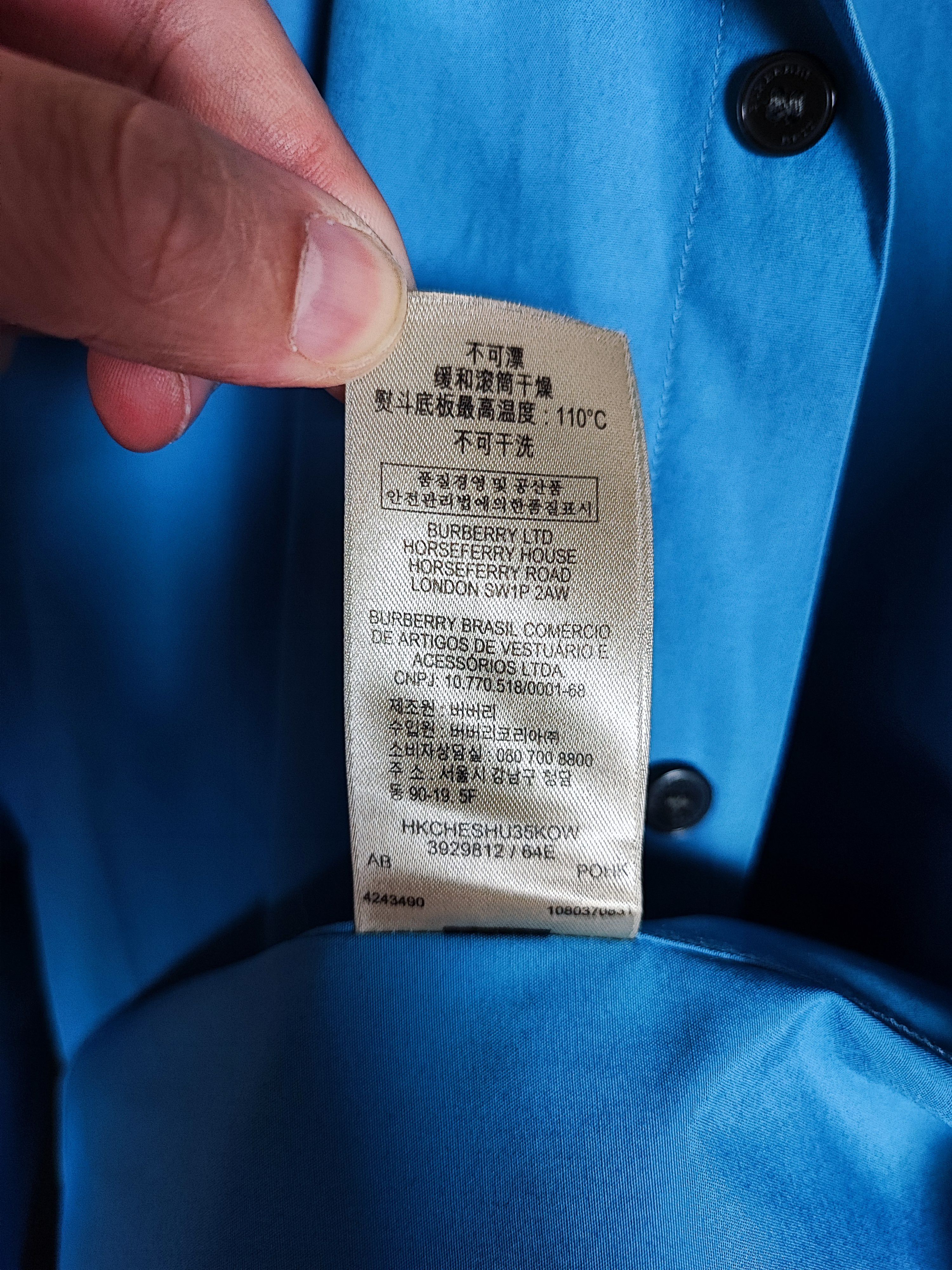 Burberry Burberry Shirt XS blue Size US XS / EU 42 / 0 - 9 Thumbnail