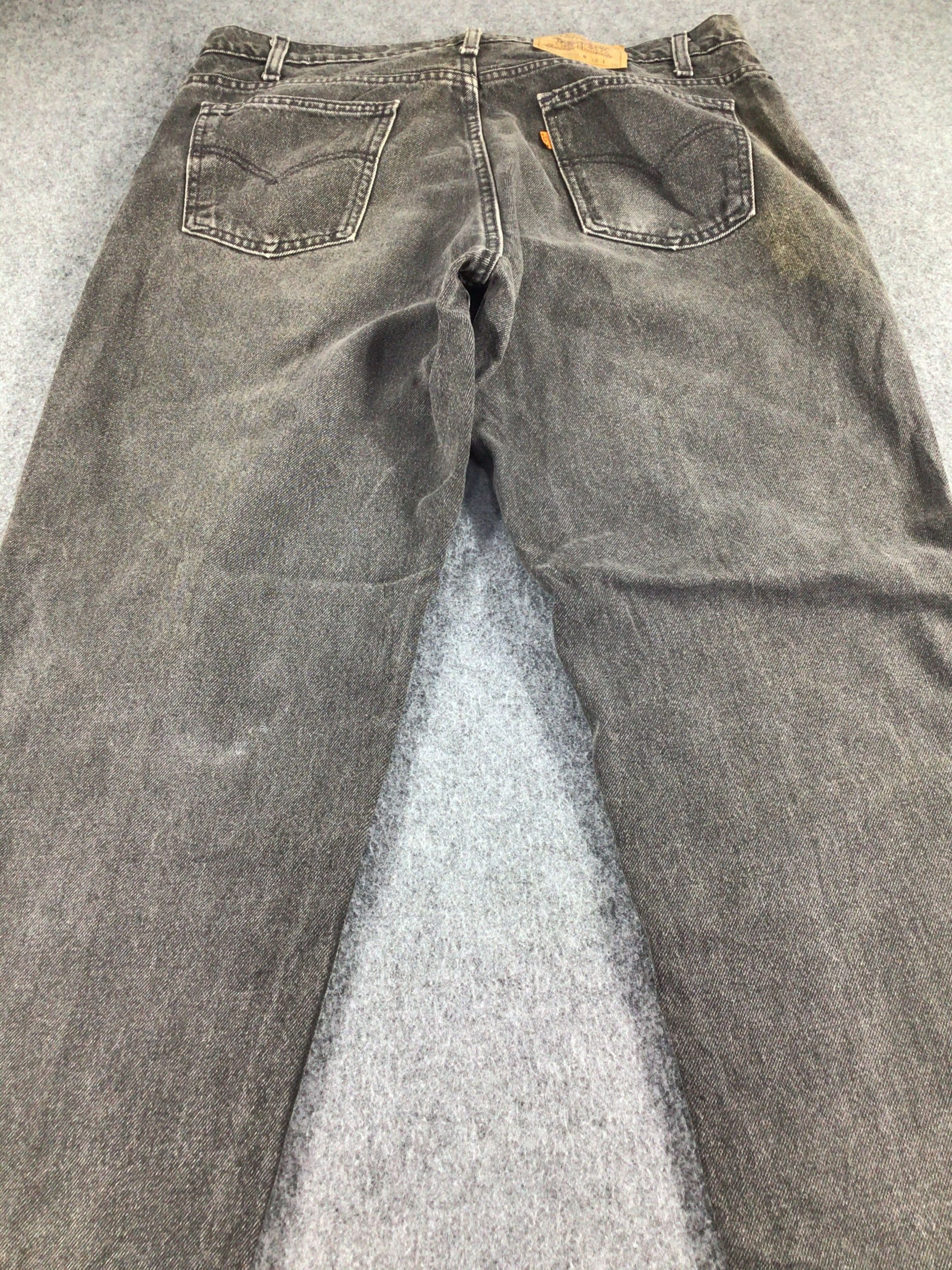 Levi's Vintage 90s Levis 559 Orange Tab Jeans Faded Black -J339 Size US 37 - 4 Thumbnail