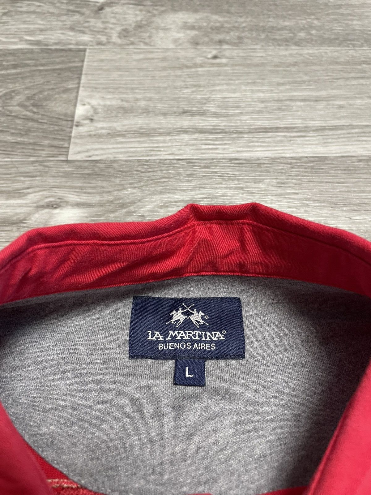 La Martina Vintage La Martina Italia Rugby Long Sleeve Polo Shirt Size US L / EU 52-54 / 3 - 10 Thumbnail