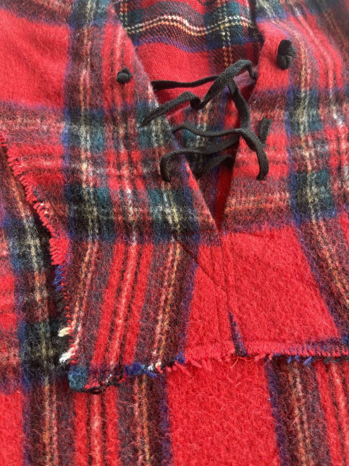 Vintage DEPT LOVE LGB Punk Rave Wool Plaid Hooded Size US L / EU 52-54 / 3 - 6 Thumbnail
