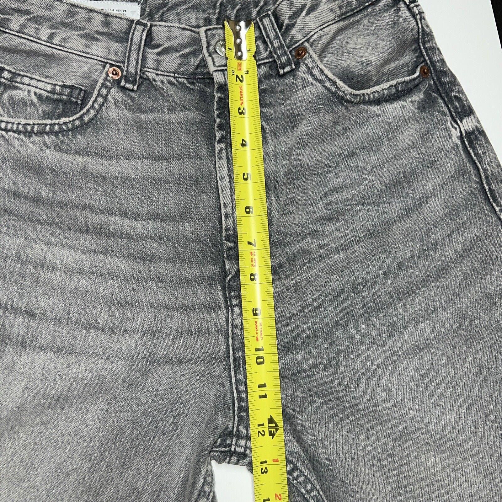 Zara Zara Jeans Women's Size 6 Denim Gray Cropped Frayed Edge Size 28" / US 6 / IT 42 - 3 Thumbnail
