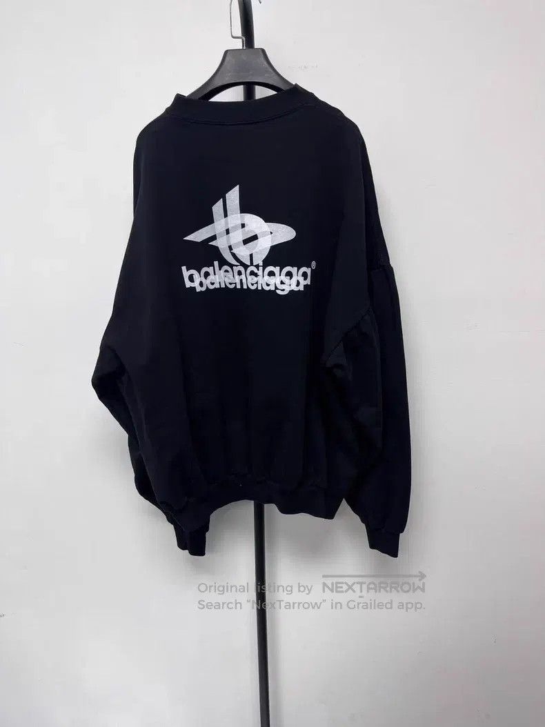 Balenciaga Balenciaga Letter Printed Casual Hooded Long Sleeve Sweats Size US L / EU 52-54 / 3 - 2 Thumbnail