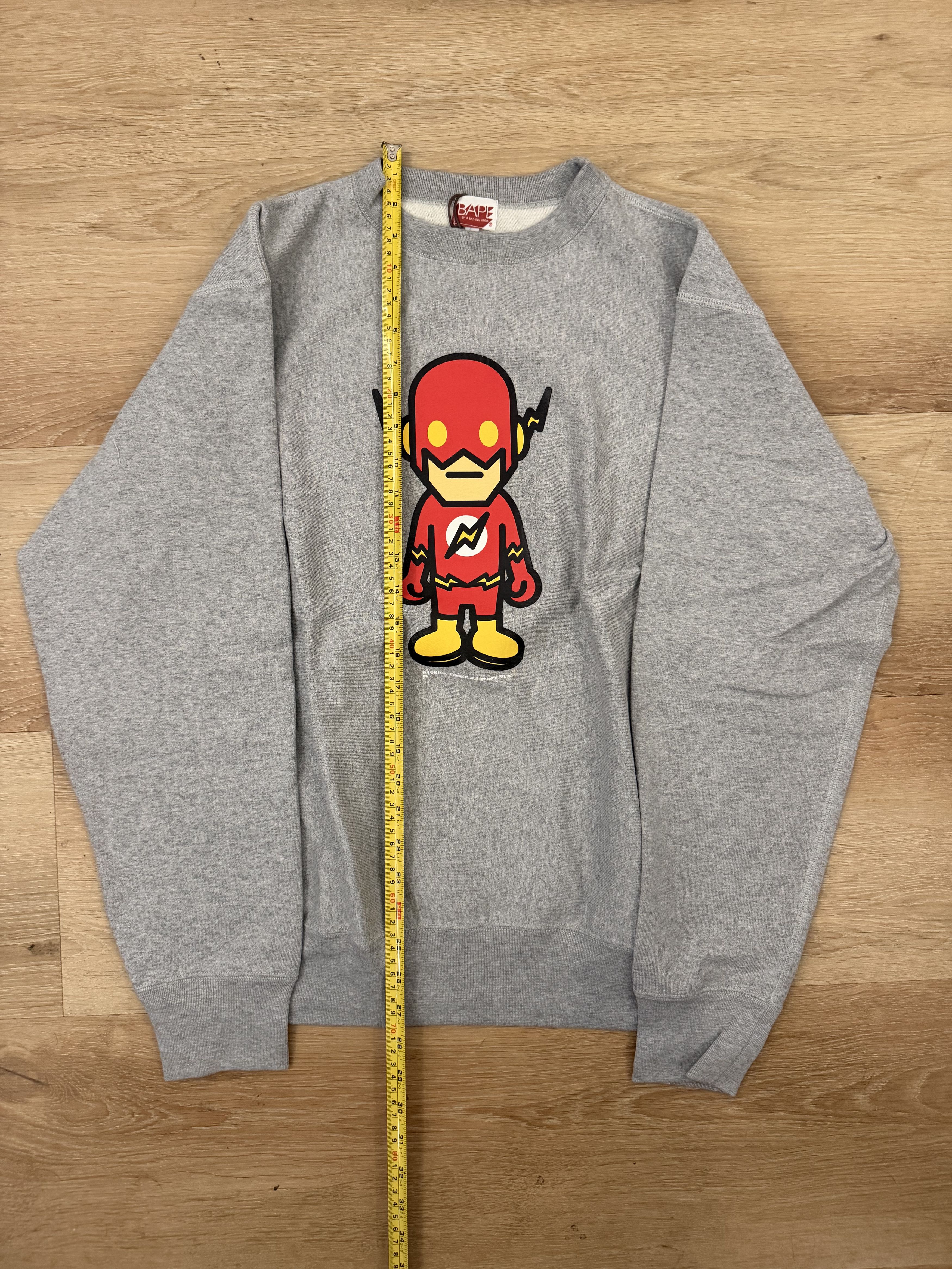 Bape × DC Comics BAPE X DC FLASH CREWNECK 2007 GRAY Size US M / EU 48-50 / 2 - 2 Thumbnail