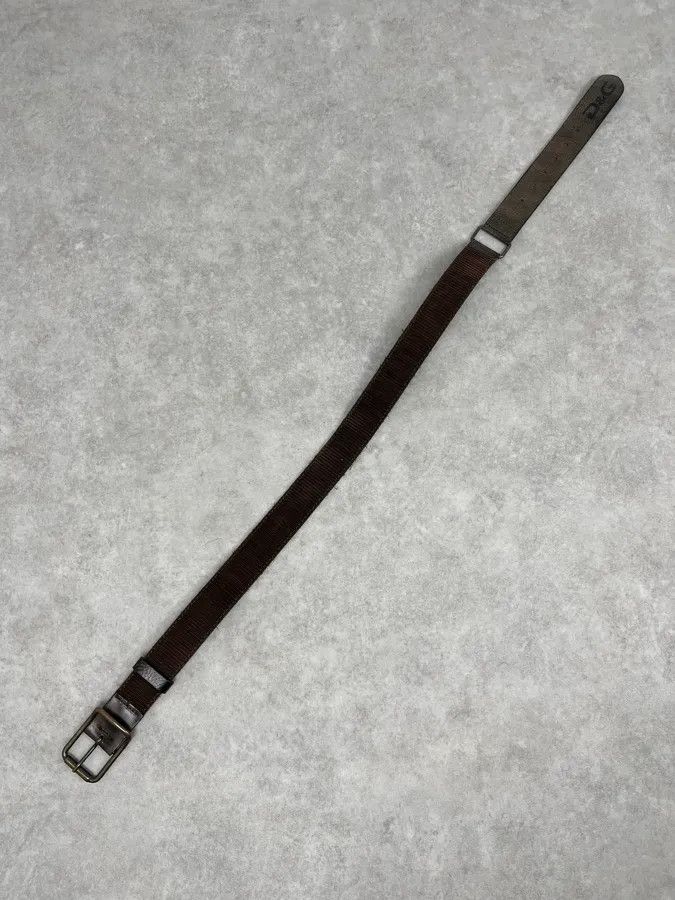 Dolce & Gabbana 2000s Dolce & Gabbana Brown Hybrid Leather Military Belt Size ONE SIZE - 7 Thumbnail