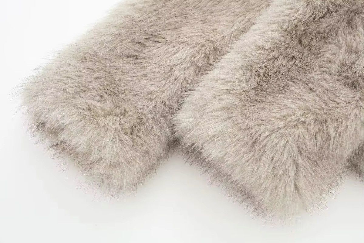 Japanese Brand × Vintage Ladies Faux Fur Plush Wool Long Sleeve Jacket Size M / US 6-8 / IT 42-44 - 7 Thumbnail