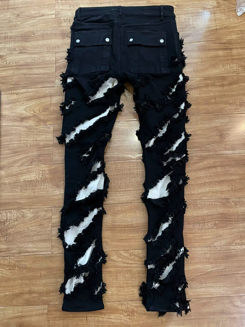 Rick Owens Rick Owens Mainline Slashed Tyrone Jeans FW21 Gethsemane Size US 32 / EU 48 - 2 Thumbnail