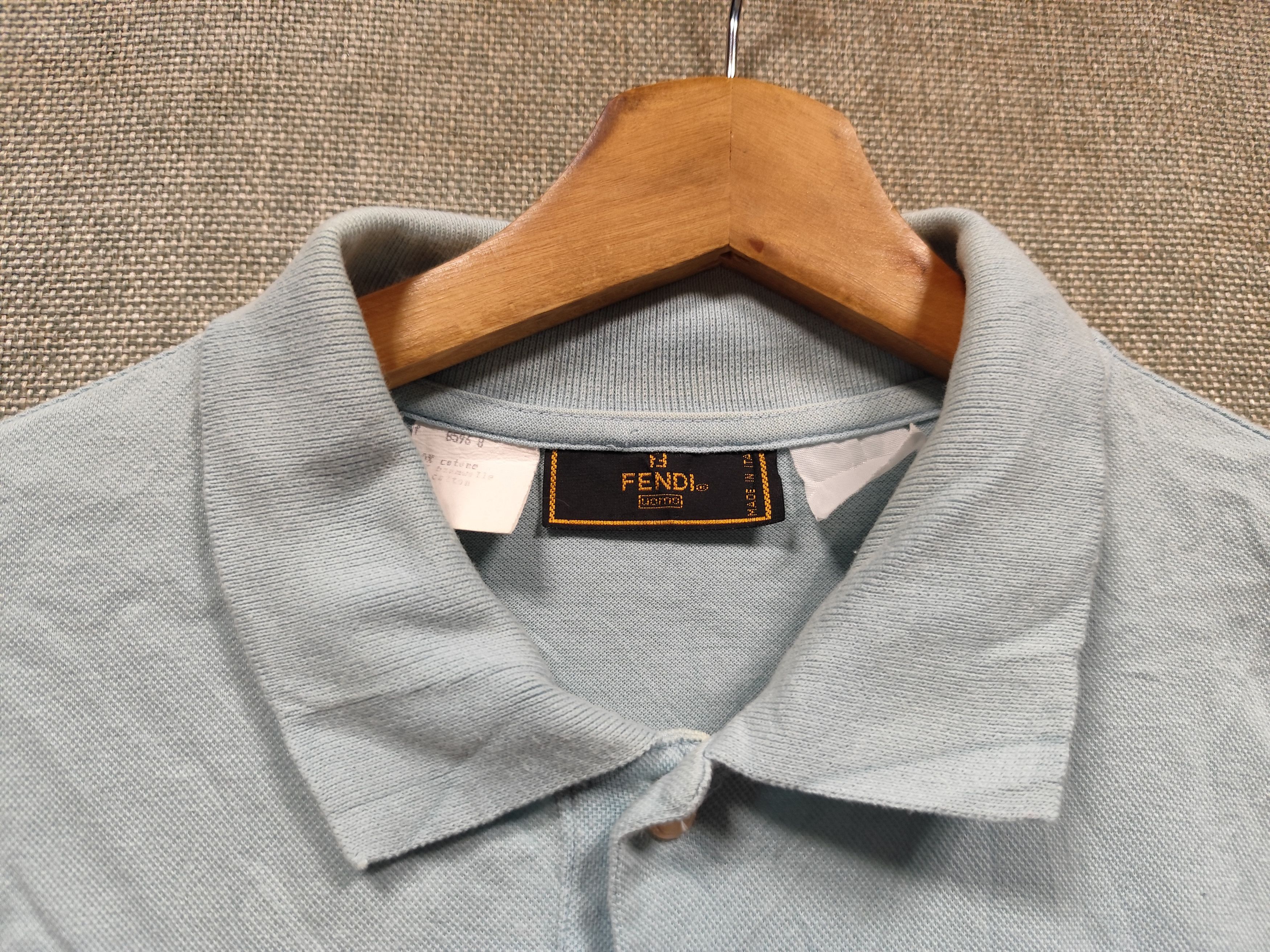 Fendi Vintage fendi polo shirt Size US L / EU 52-54 / 3 - 3 Thumbnail