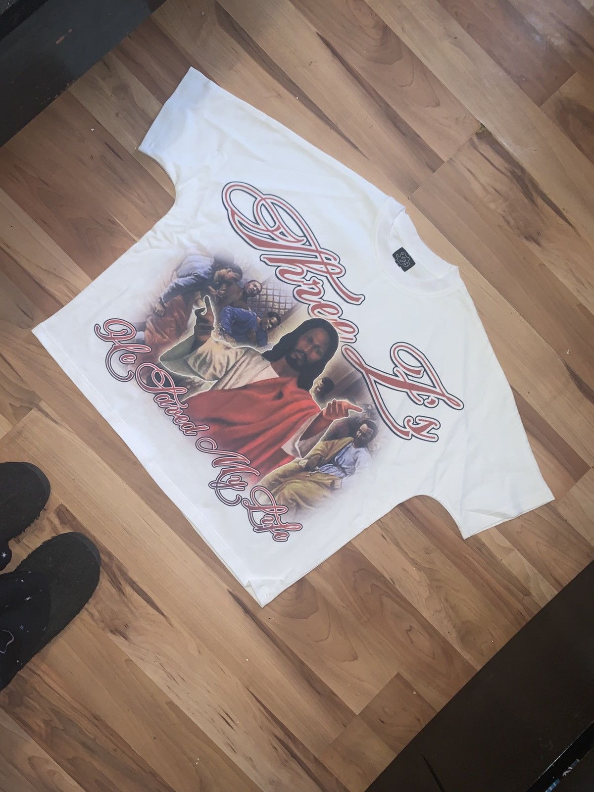 Vintage Jesus Graphic Shirt Size US XL / EU 56 / 4 - 4 Thumbnail
