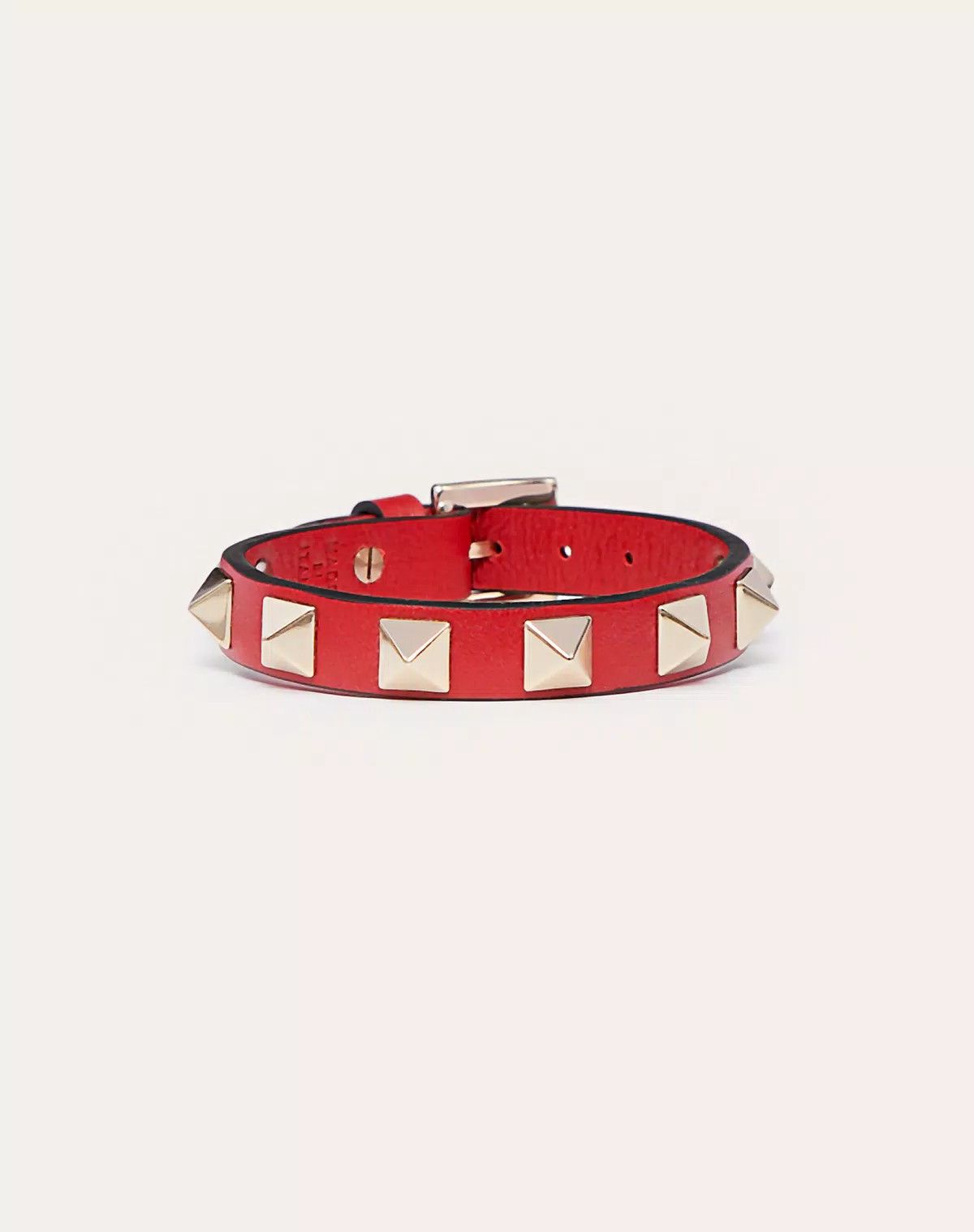 Valentino oc11z0725 Size:OS/ Rockstud Bracelet in Red Size ONE SIZE - 1 Thumbnail