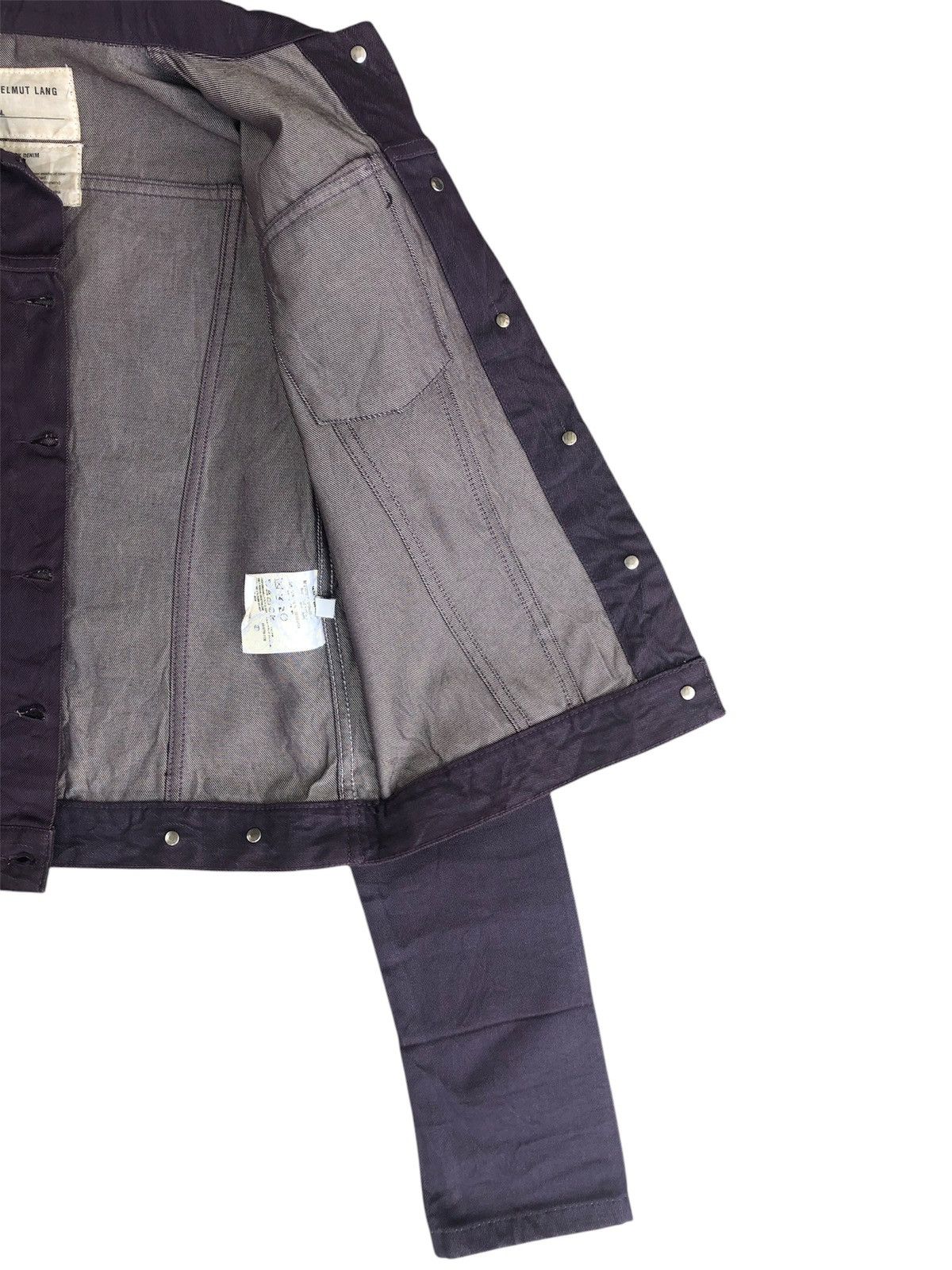 Helmut Lang Helmut Lang Denim Jacket Raw Silk Denim Size US XXS / EU 40 - 15 Thumbnail
