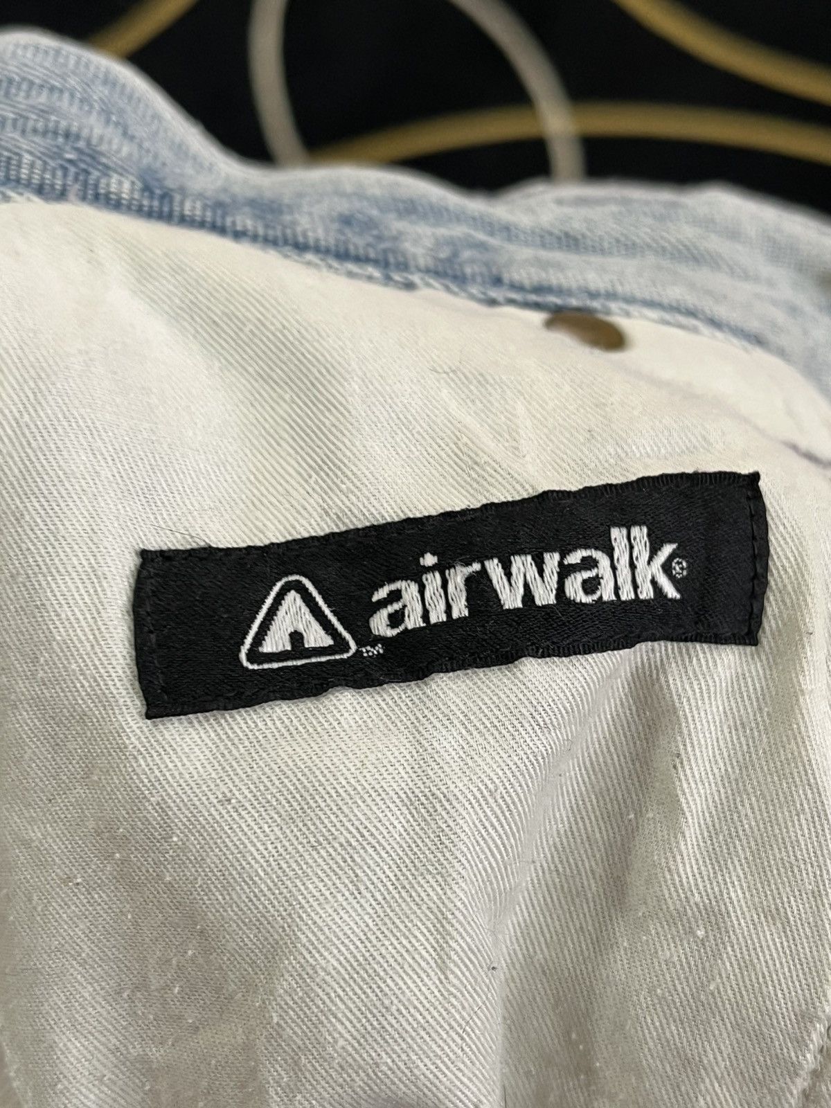Airwalk Vintage Airwalk Hickory Stripe Unique Cargo Carpenter Denim Size US 29 - 14 Thumbnail