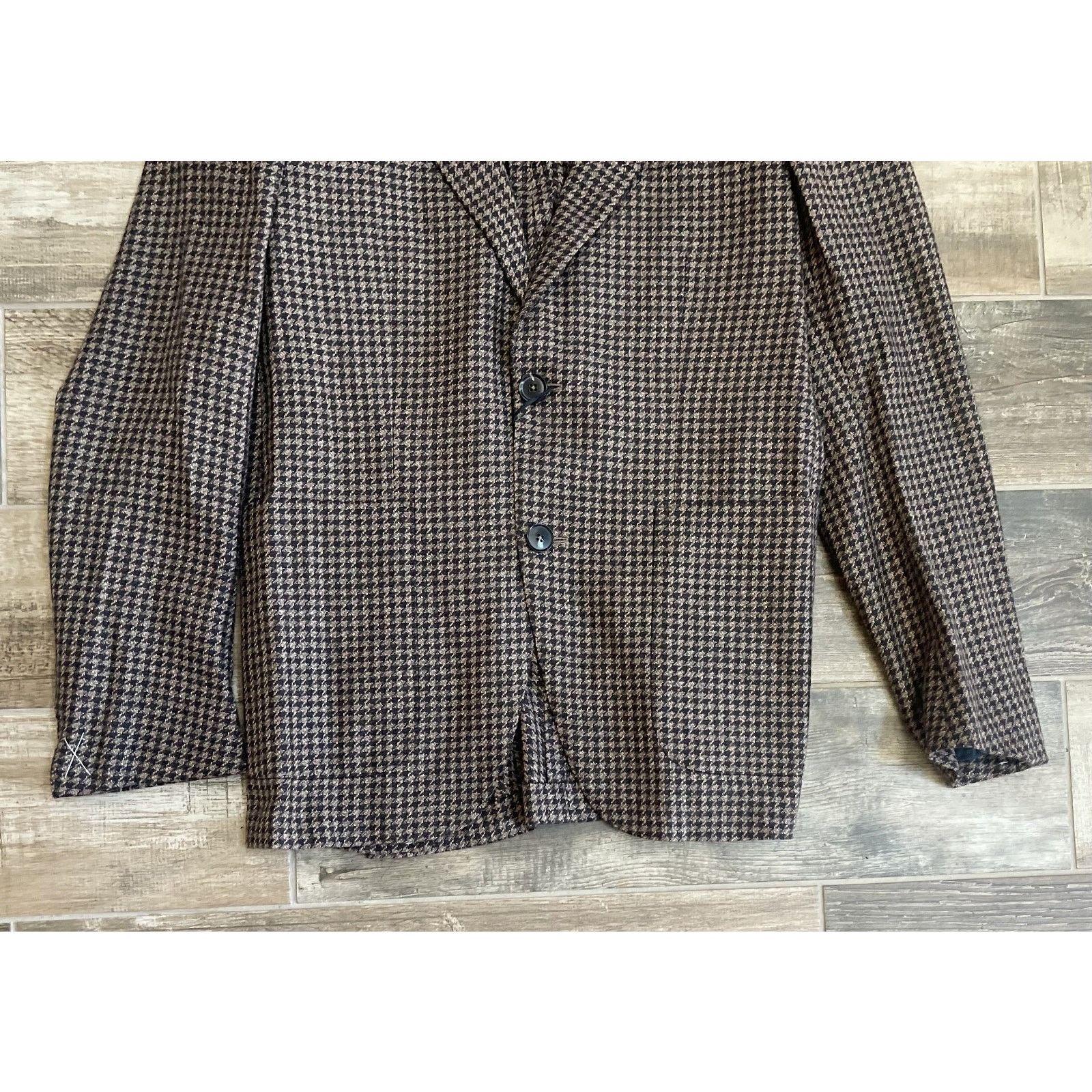 Ermenegildo Zegna $4,995 NWT ZEGNA Brown Checks Cashmere Sport Coat 48(38)R Size 38R - 3 Thumbnail