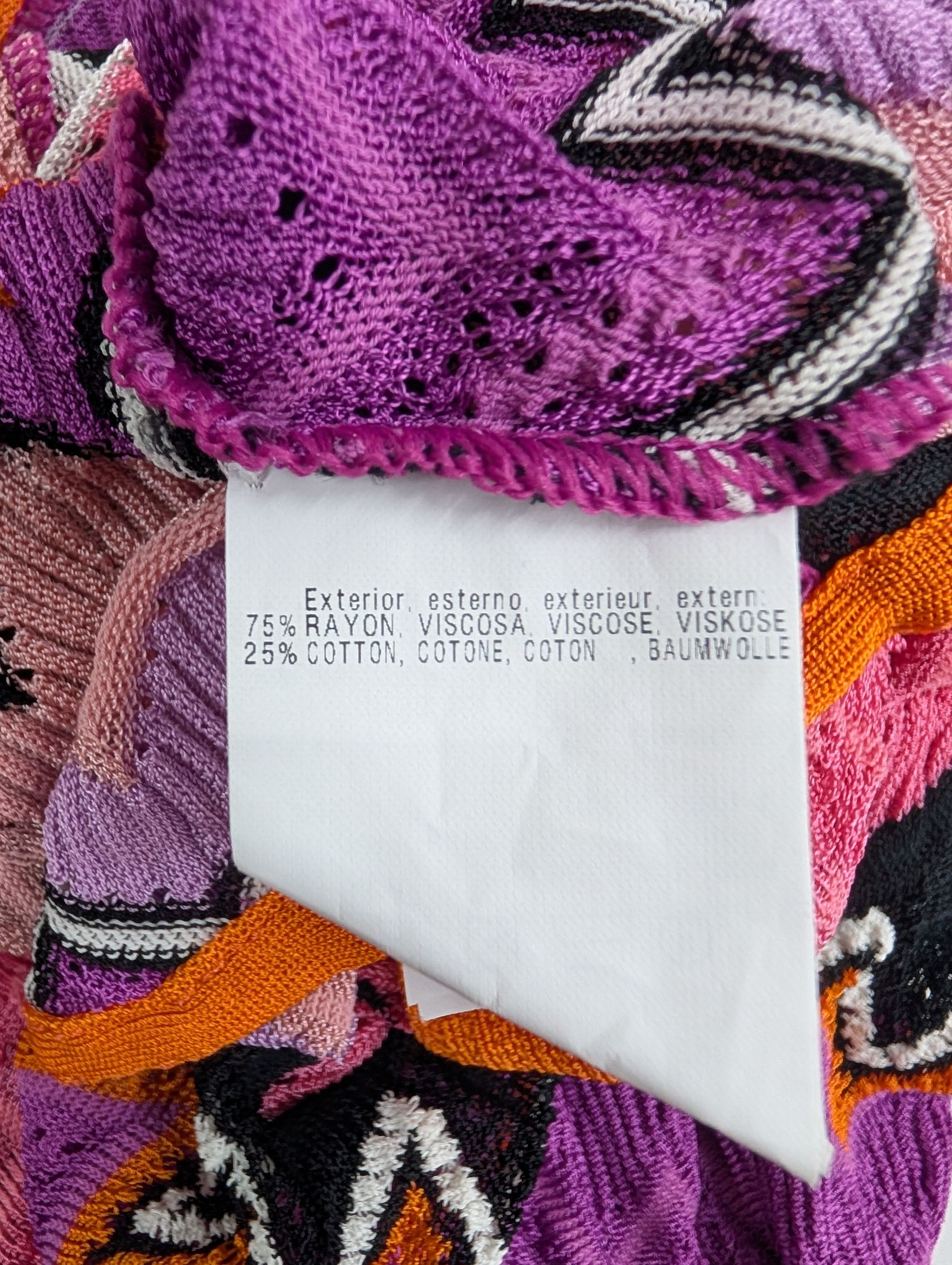Missoni Missoni Mare Multicolored Mini Jumpsuit Size XS / US 0-2 / IT 36-38 - 6 Thumbnail