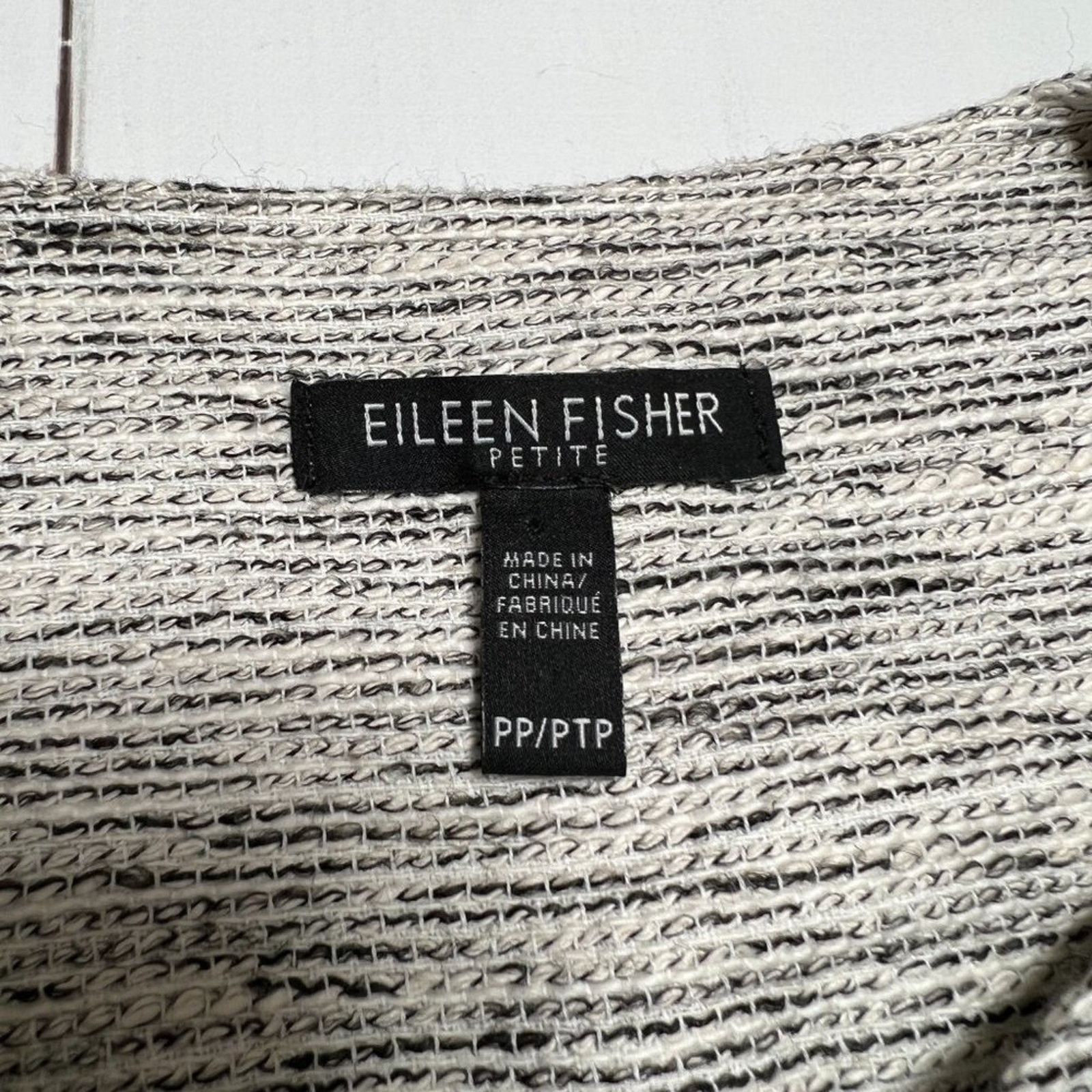 Eileen Fisher Eileen Fisher Ecru Tweed Round Neck Jacket PP XS Size XS / US 0-2 / IT 36-38 - 5 Thumbnail