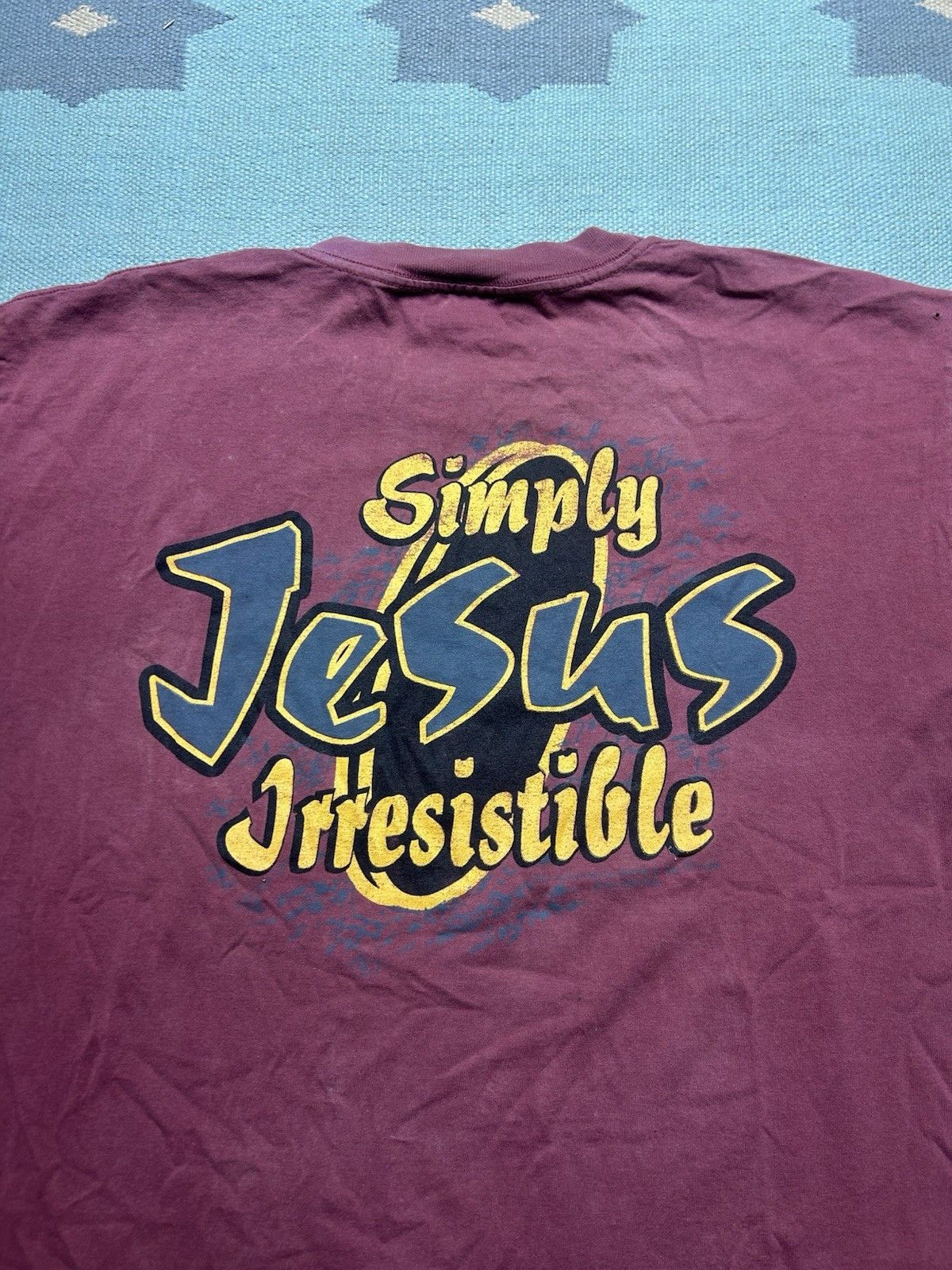 Vintage 90s t shirt Jesus simp irresistible Pepsi living epistles XL Size US XL / EU 56 / 4 - 2 Thumbnail