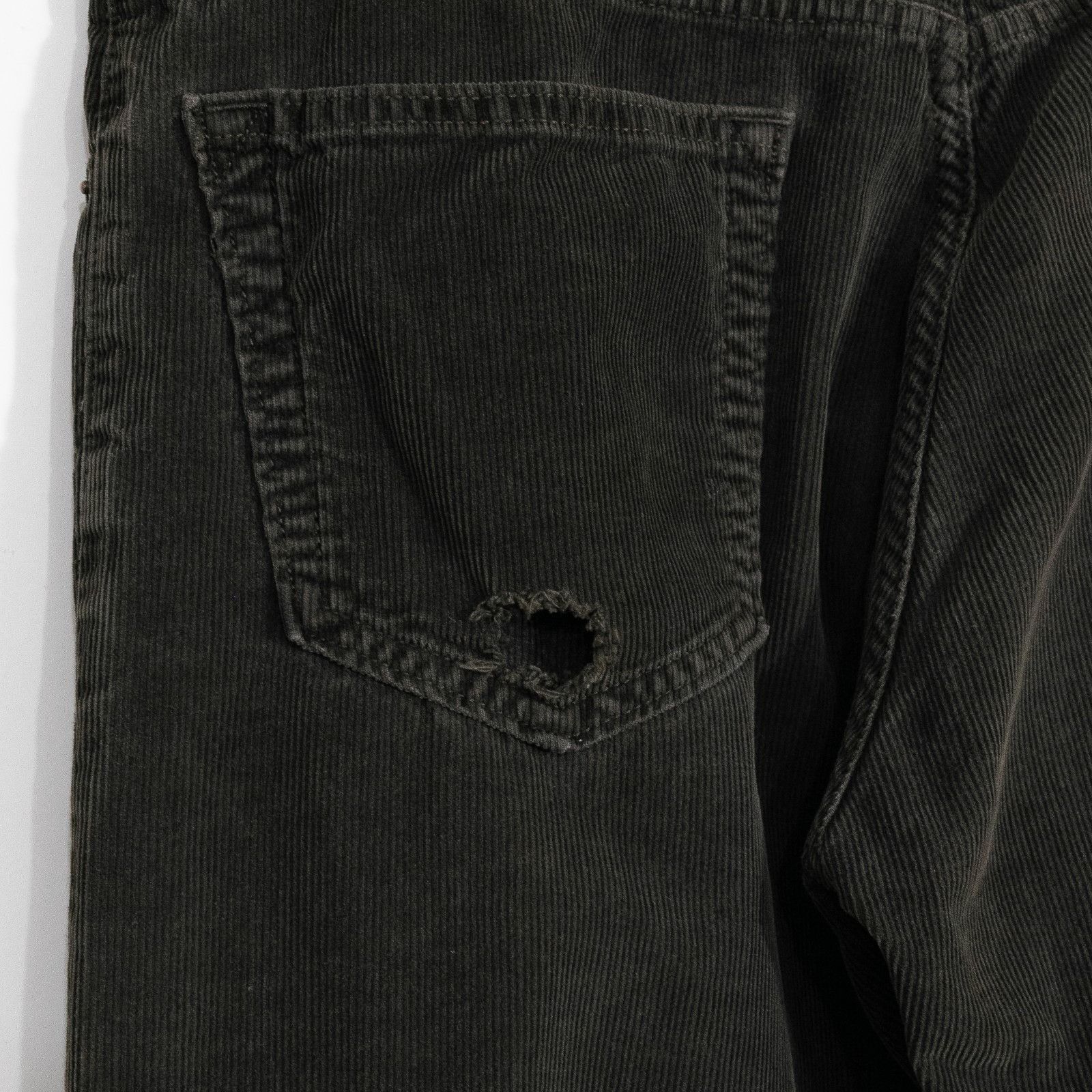 Levi's Vintage Y2K Levis Corduroy Pants Sz 34x32 - Distressed Dark Size US 34 / EU 50 - 7 Thumbnail