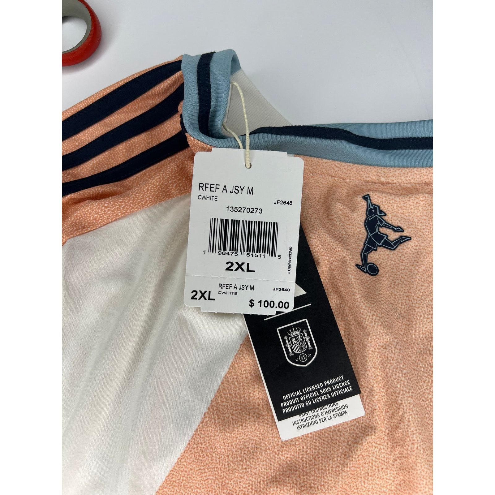 Adidas Adidas Spain RFEF World Cup Jersey Size 2XL Men's Size US XXL / EU 58 / 5 - 5 Thumbnail