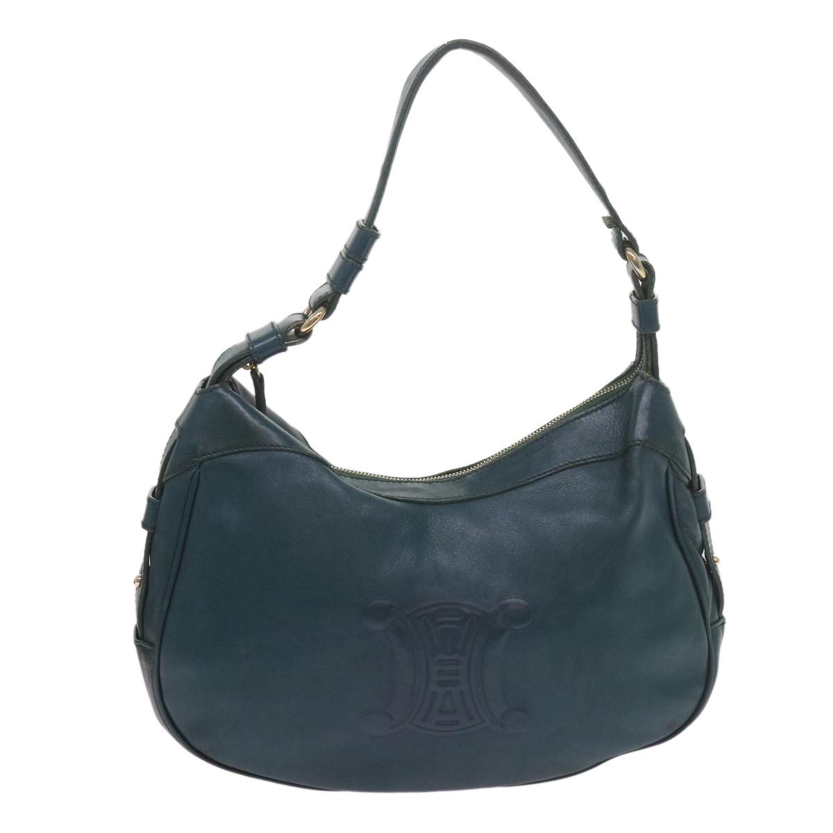 image of Celine Céline Triomphe Shoulder in Blue, Women's
