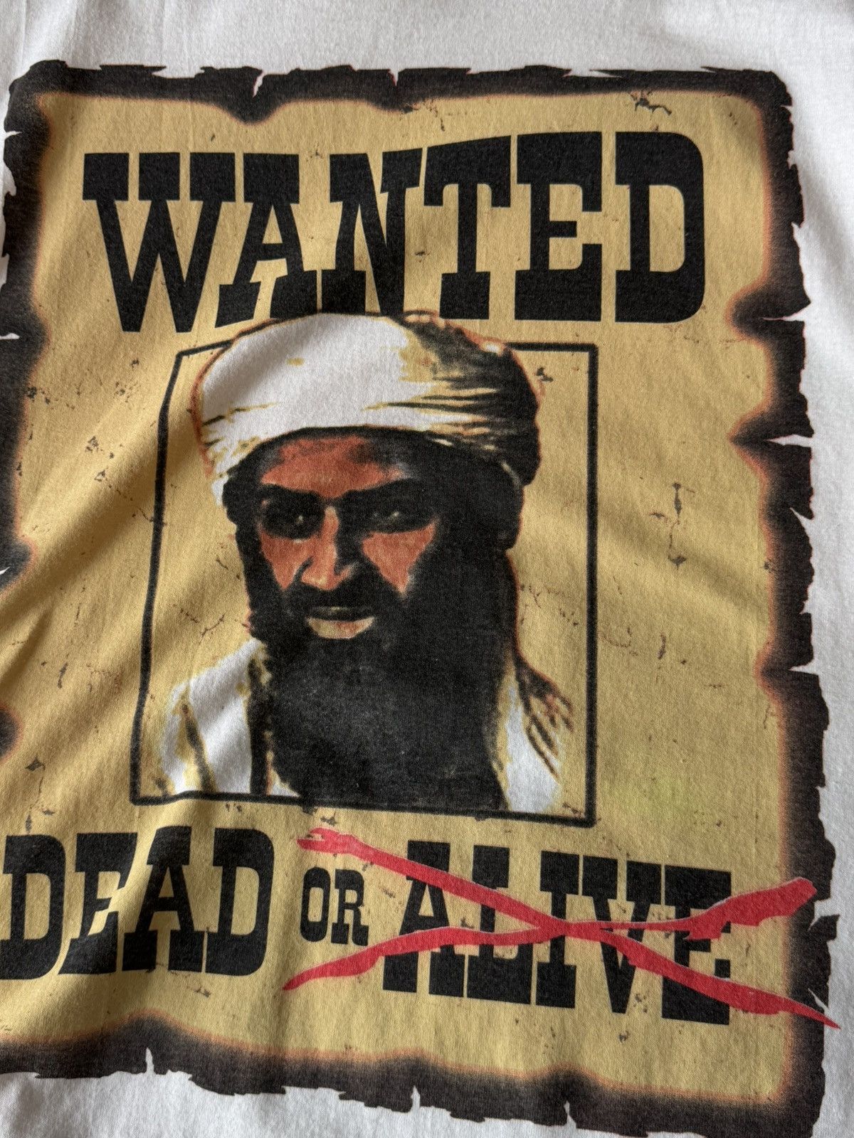 Vintage Osama Wanted Vintage tee 2001 Size US L / EU 52-54 / 3 - 3 Thumbnail
