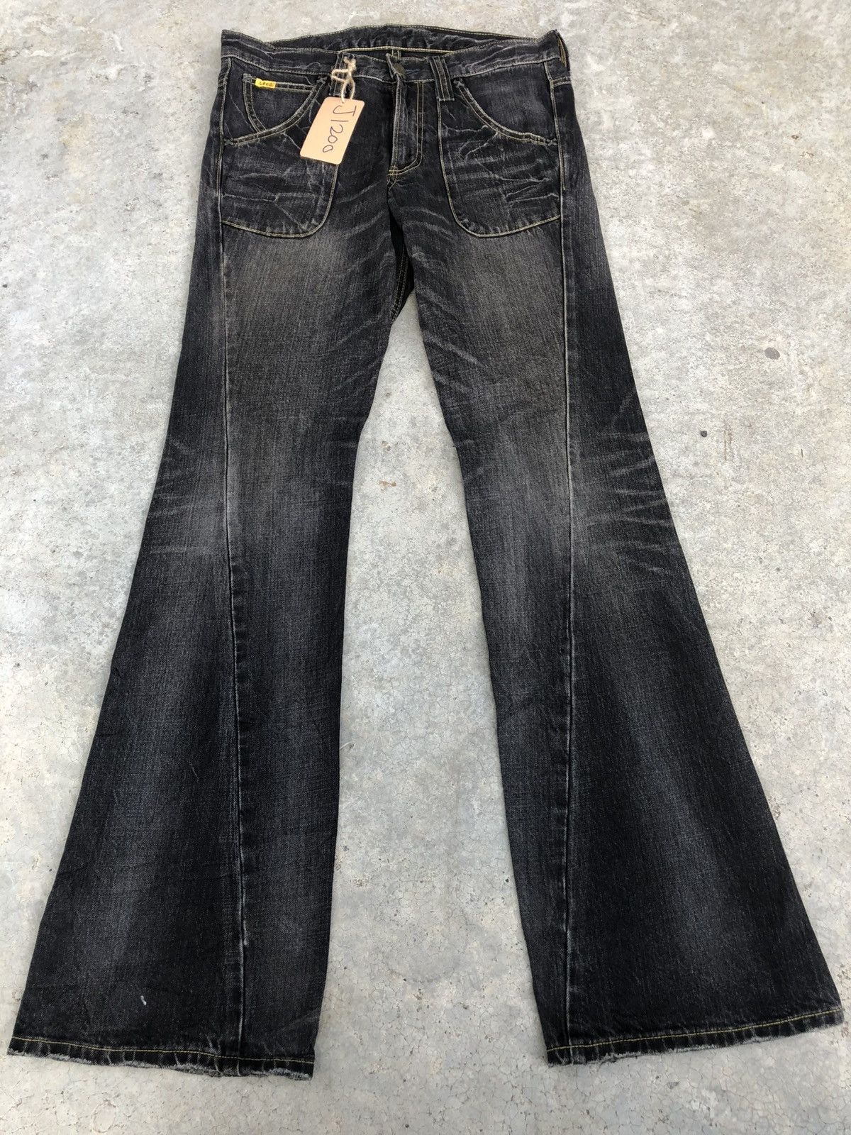 Japanese Lee Flared Jeans Distressed Jeans