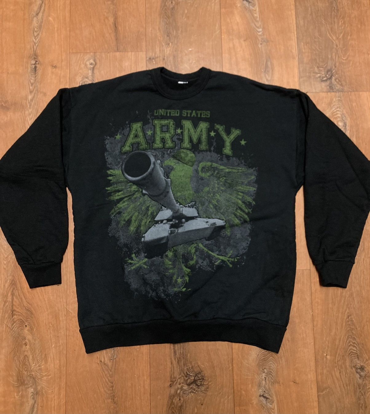 Vintage 90s Army United States Sweater Vintage Tank Graphic Size US L / EU 52-54 / 3 - 1 Thumbnail