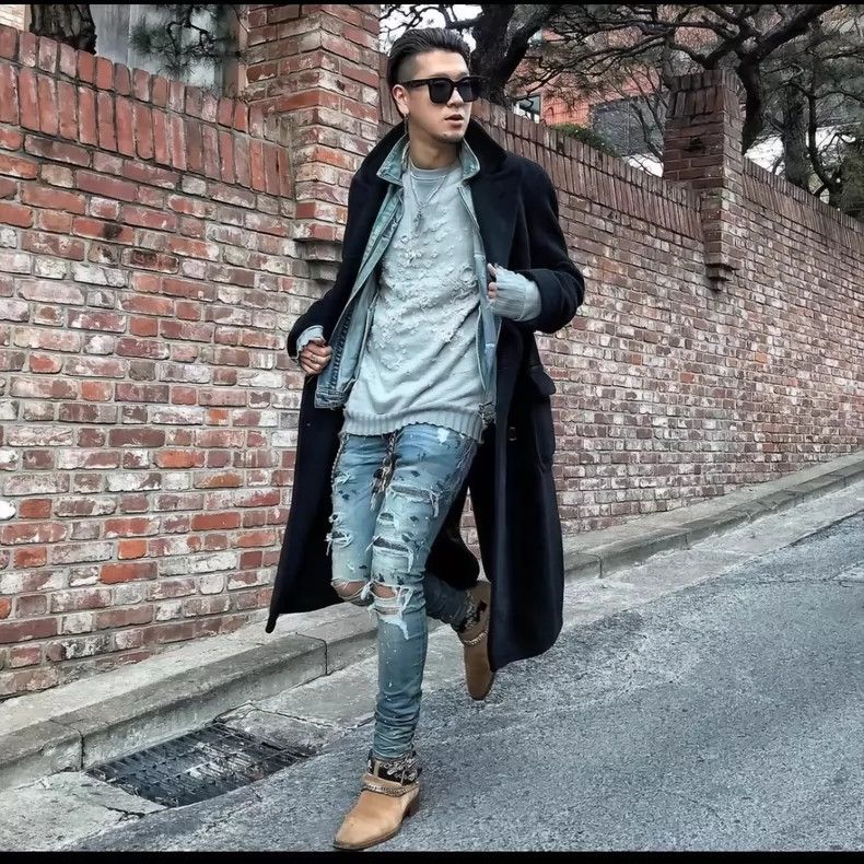 Amiri Amiri 17SS MX1 Diamond Patch Skinny Jeans 2502-Nextarrow Size US 30 / EU 46 - 6 Thumbnail
