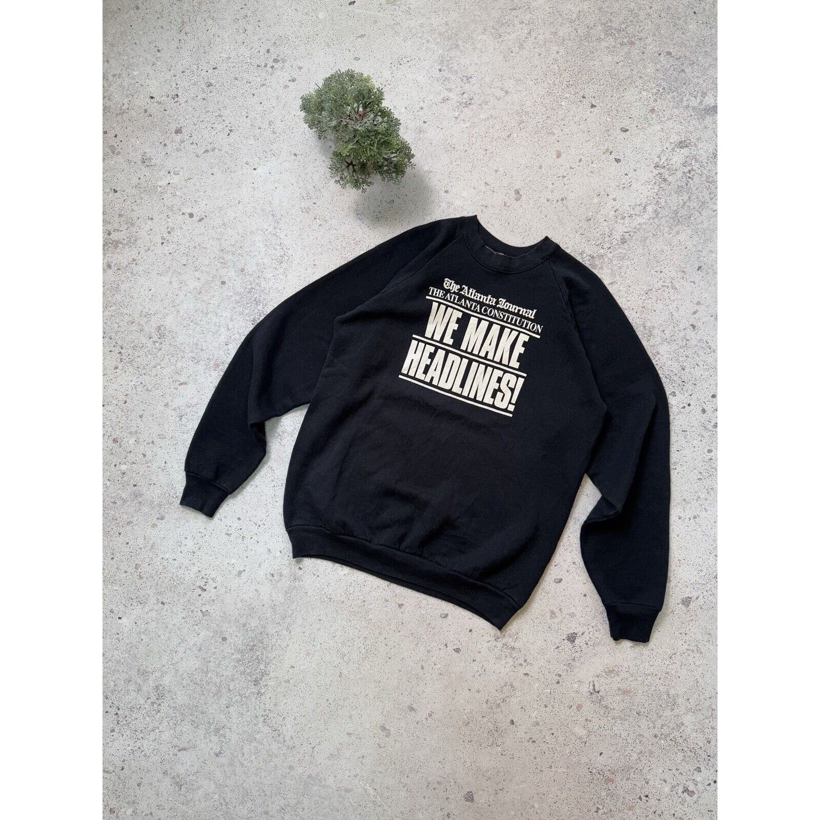 VINTAGE The Atlanta Journal Constitution Sweatshirt Faded