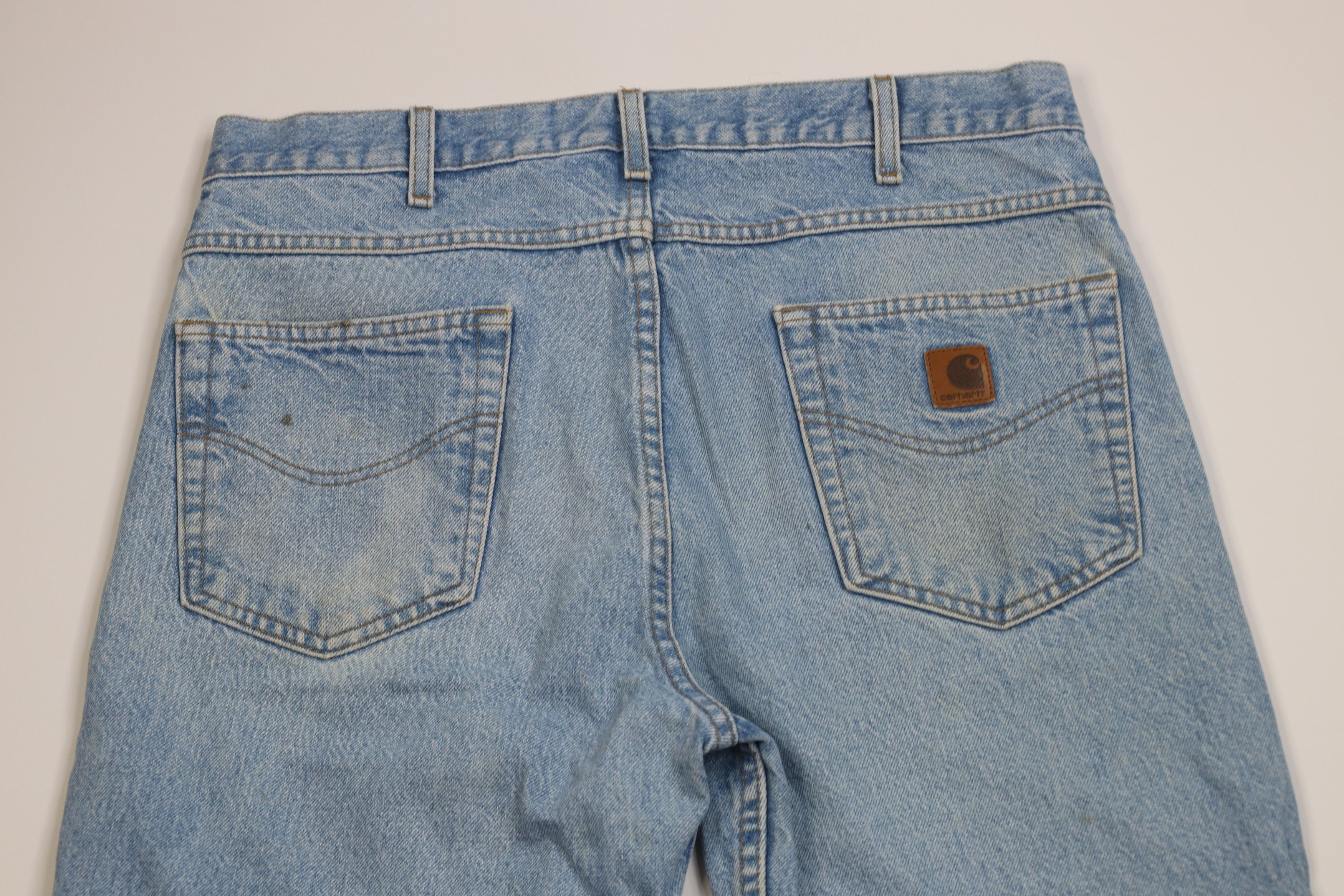 Carhartt Vintage 90s Carhartt Straight Leg Denim Jeans Blue Cotton Size US 36 / EU 52 - 13 Thumbnail