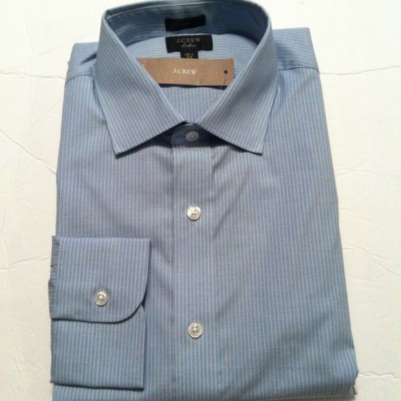 J.Crew J.CREW LUDLOW MENS NEW BLUE COTTON DRESS SHIRT SIZE:15.5/33 Size US M / EU 48-50 / 2 - 2 Thumbnail