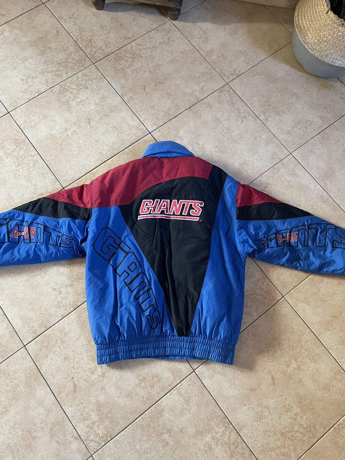 NFL × Vintage Vintage NFL GIANTS bomber jacket 90s 80s Size US M / EU 48-50 / 2 - 2 Thumbnail