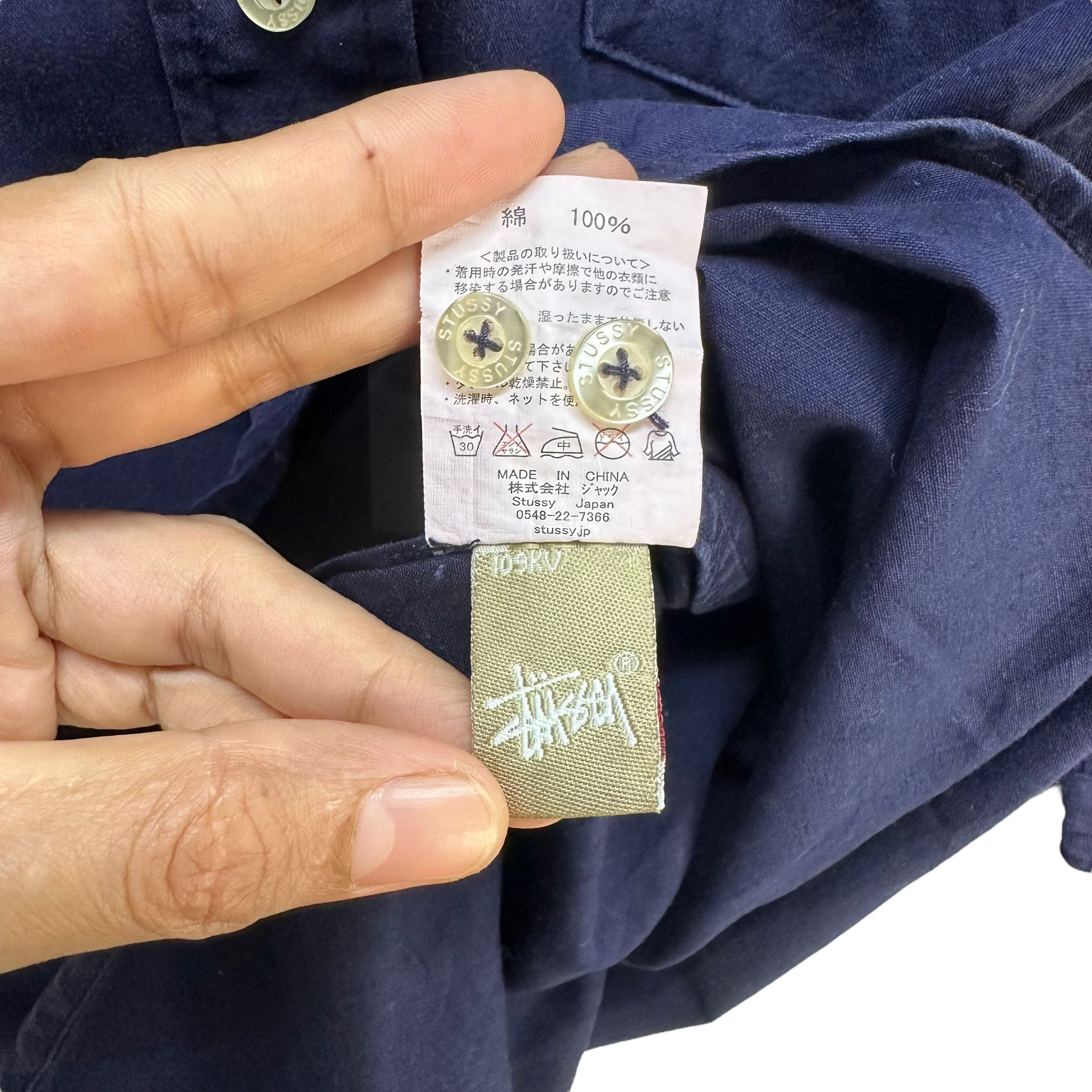 Stussy STUSSY 3 QUARTER SLEEVE BUTTON UPS SHIRT #7713-166 Size US M / EU 48-50 / 2 - 10 Thumbnail