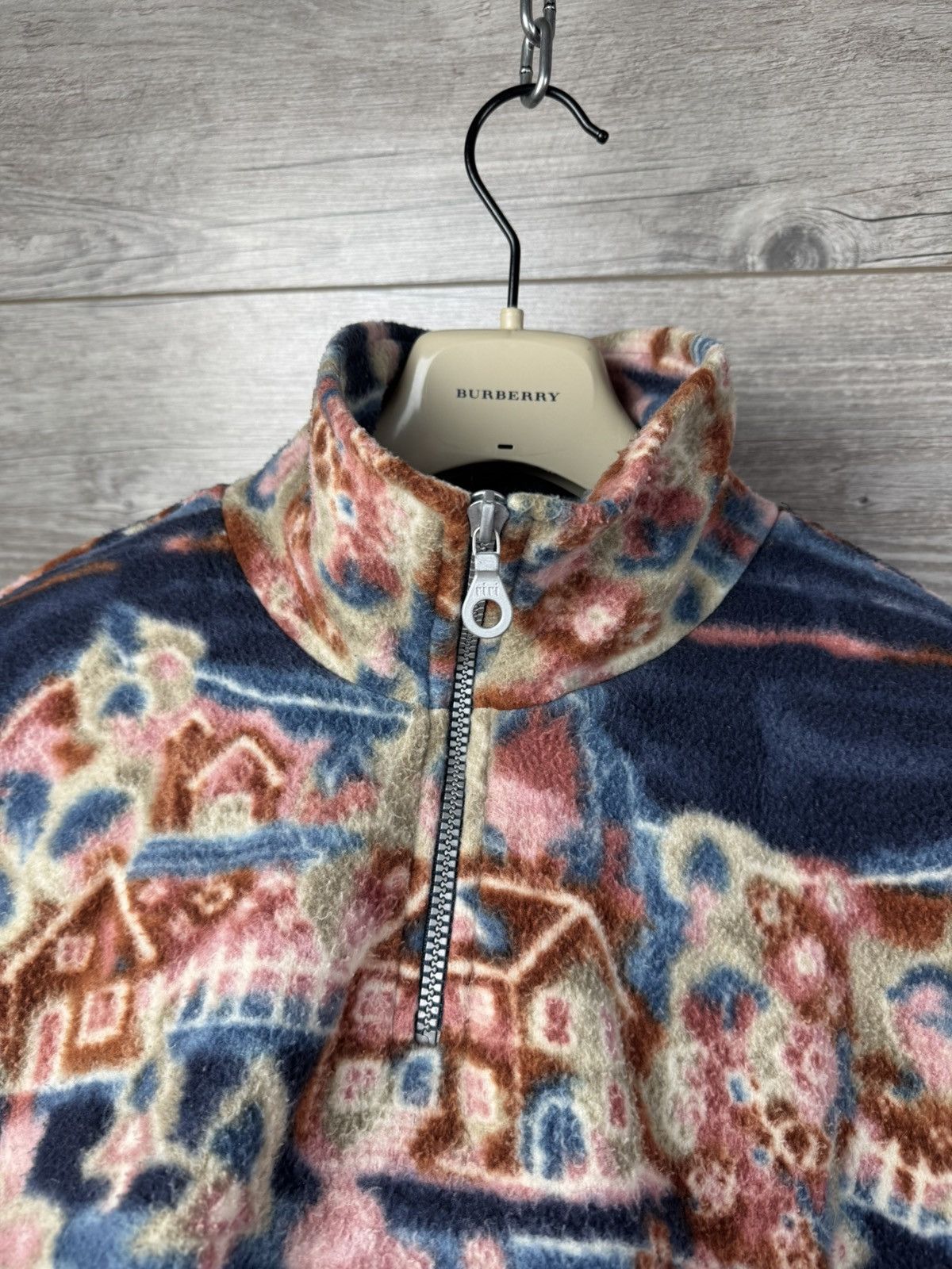 Japanese Brand YSL Fleece Yves Saint Laurent With Lightning and Big Logo Size US L / EU 52-54 / 3 - 10 Thumbnail
