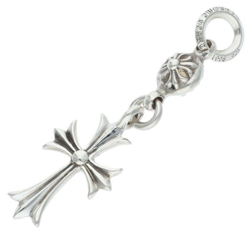 Chrome Hearts Chrome Hearts Silver Tiny Cross Charm Necklace Size ONE SIZE - 1 Thumbnail