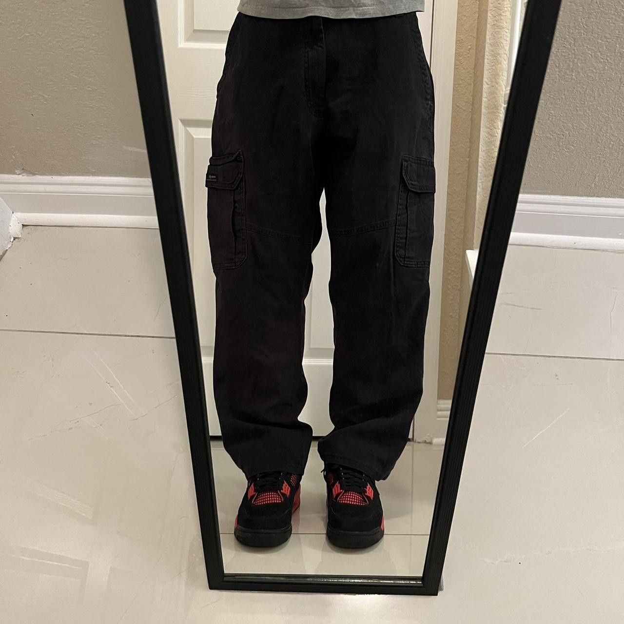 Vintage Vintage 2000s/Y2K Essential Grunge Gorpcore Black Cargo Pants! Size US 36 / EU 52 - 1 Thumbnail