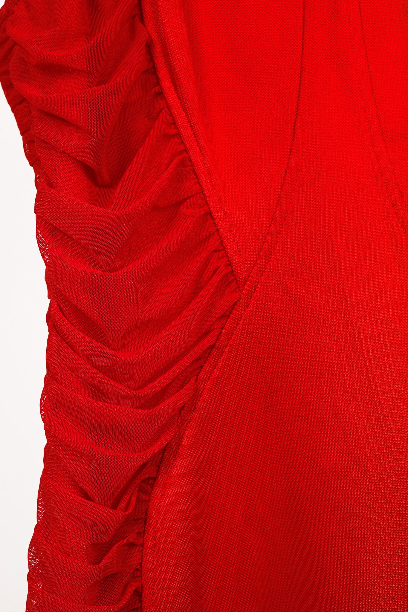 Versace Versace Collection Red Knit Ruched Bodycon Dress Size S / US 4 / IT 40 - 7 Thumbnail
