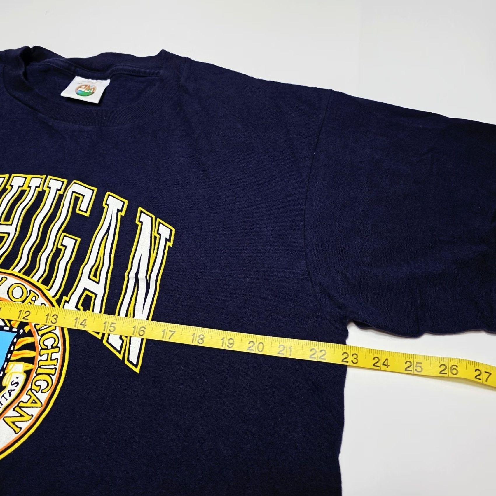 Vintage VINTAGE University Of Michigan Wolverines Big Print Seal T-Shirt USA Size XL 90s Mens Short Sleeve Crew Neck Blue Size US XL / EU 56 / 4 - 6 Thumbnail