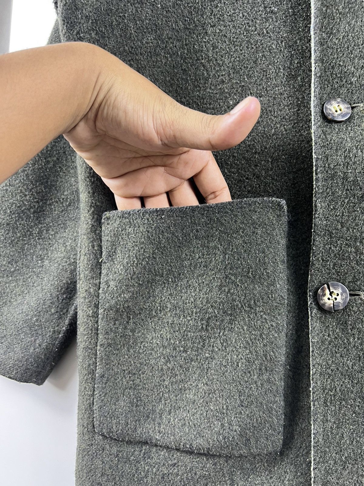 Vintage 🔥 DISTRESSED Double Breasted Custom made Reversible Jacket Size US S / EU 44-46 / 1 - 8 Thumbnail
