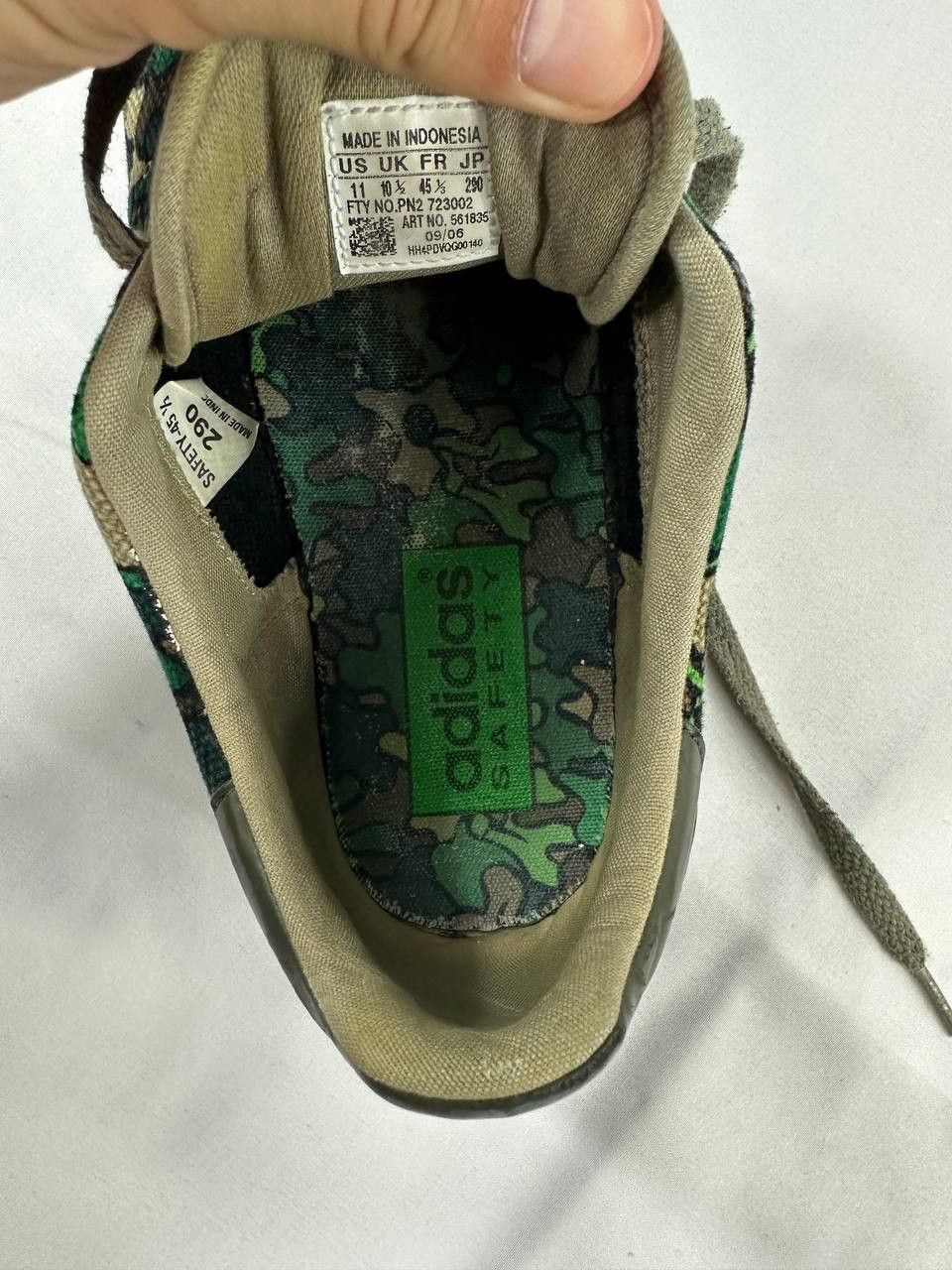 Adidas RARE Adidas Stan Smith Safety 2006 Camo Green Size US 11 / EU 44 - 10 Thumbnail