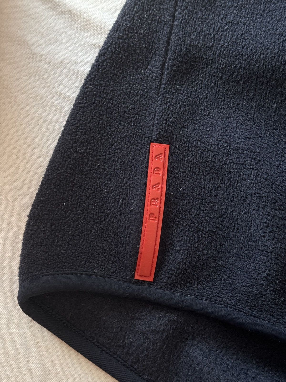 Prada 🔥🔥 Vintage Prada Red Tab Fleece Hoodie Size US S / EU 44-46 / 1 - 4 Thumbnail
