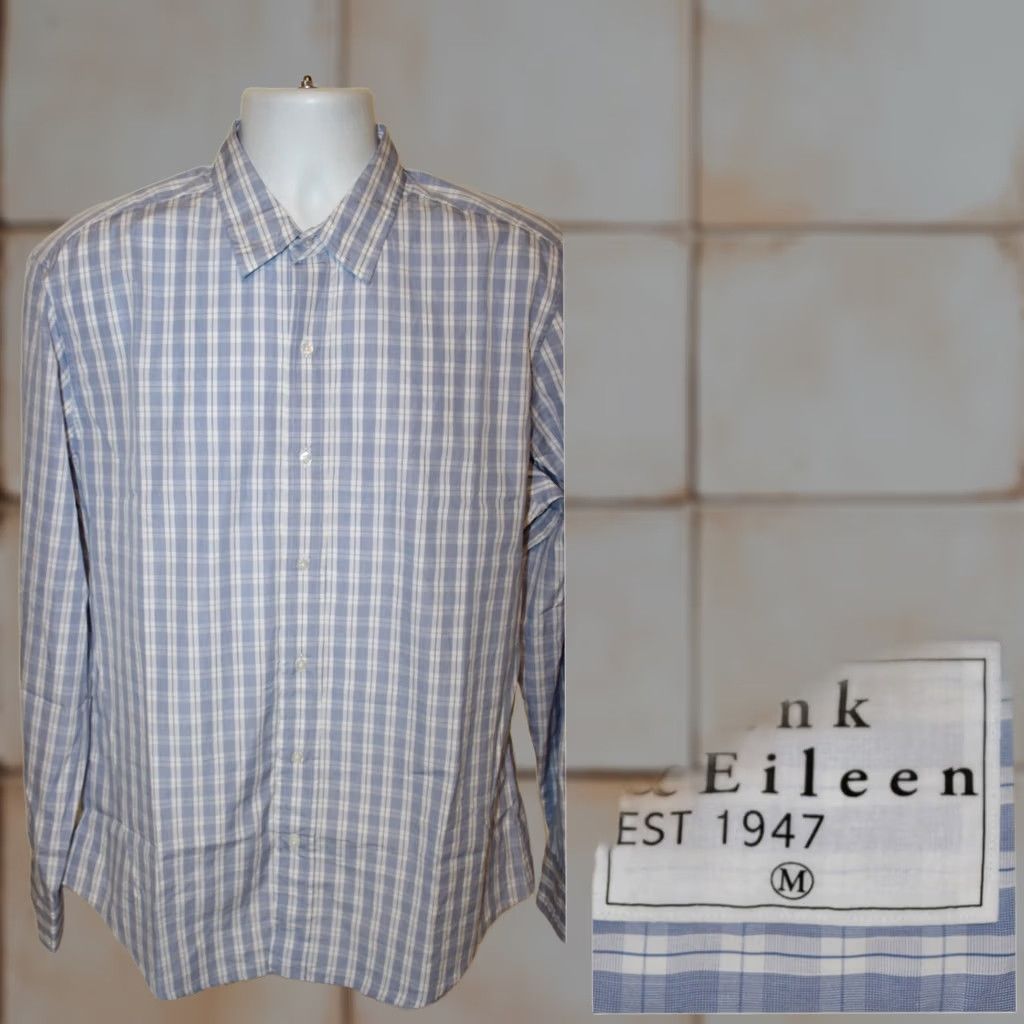 Frank & Eileen Frank & Eileen Blue Finbar Checkered Button-Up Shirt Mens M Size US M / EU 48-50 / 2 - 1 Thumbnail